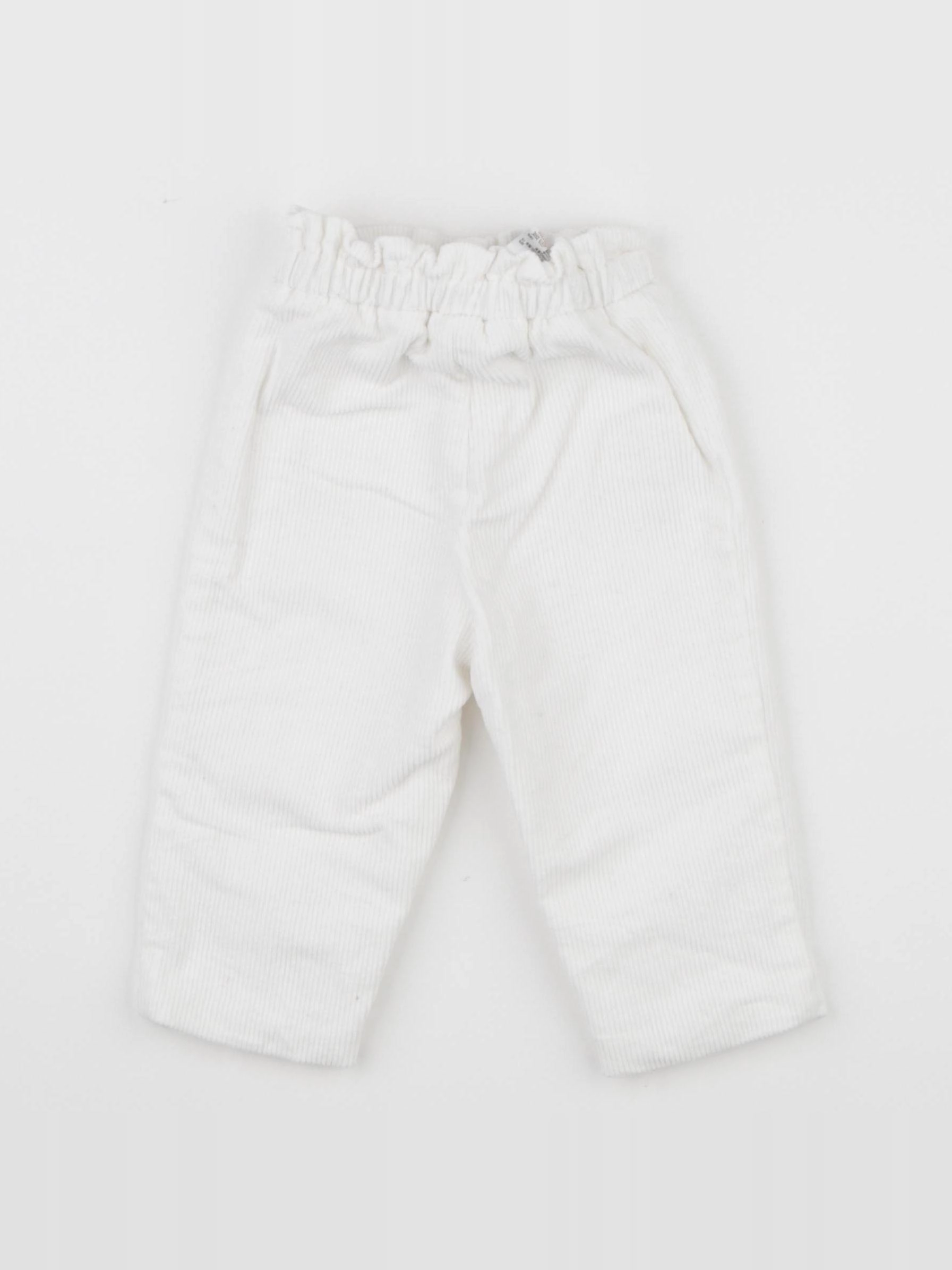 Jacadi - pantalon doublé blanc - 12 mois