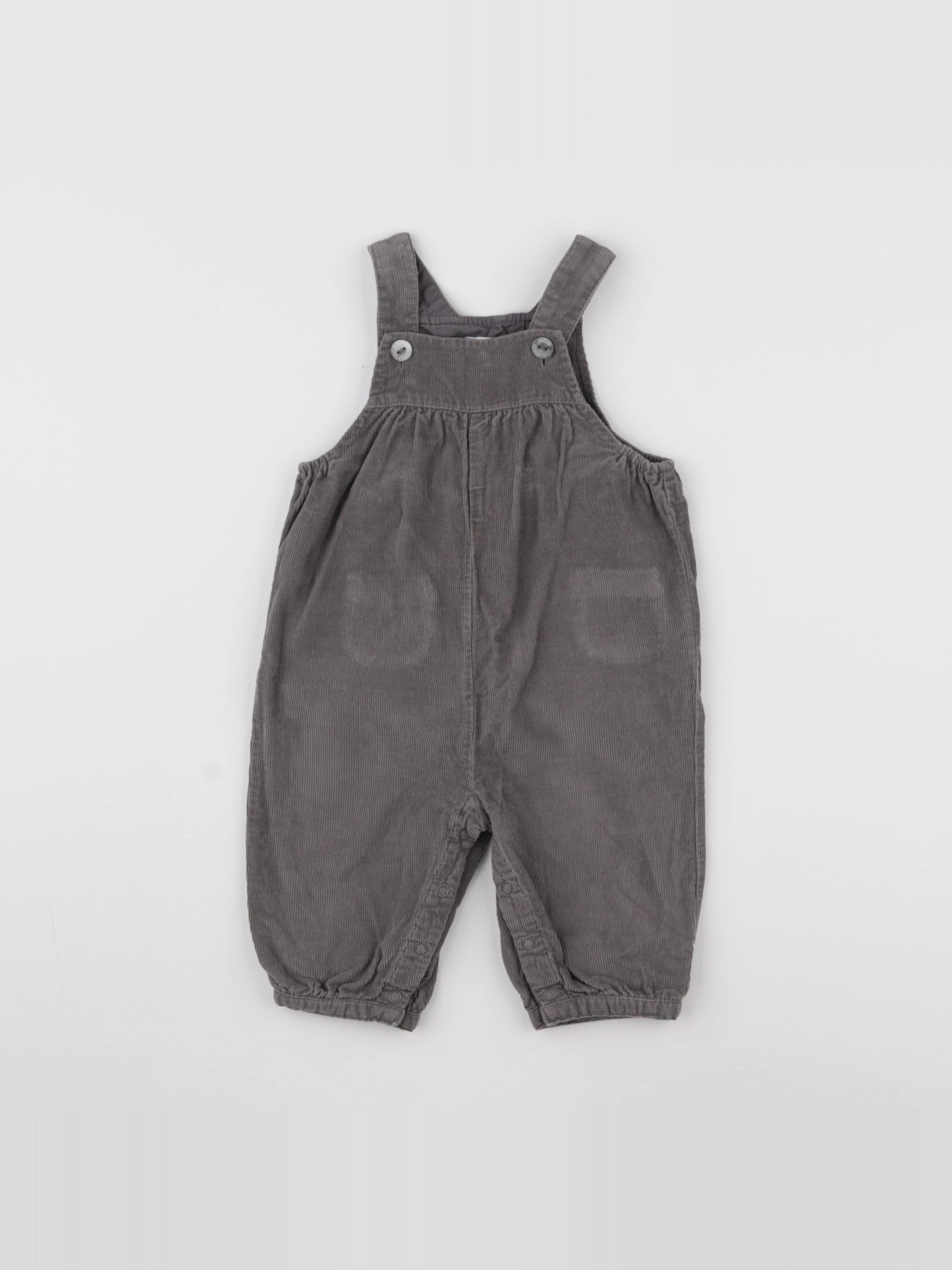 Jacadi - salopette gris - 12 mois