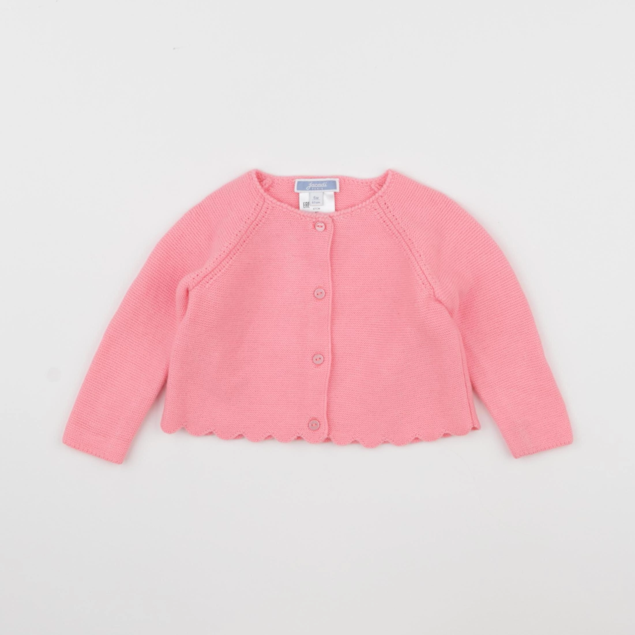 Jacadi - gilet rose - 6 mois