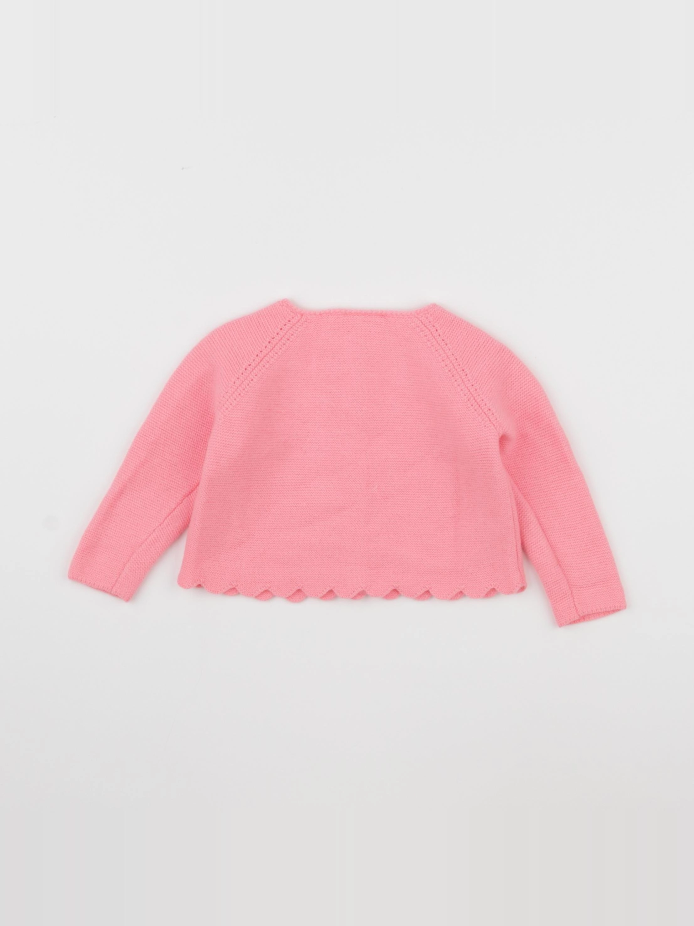 Jacadi - gilet rose - 6 mois
