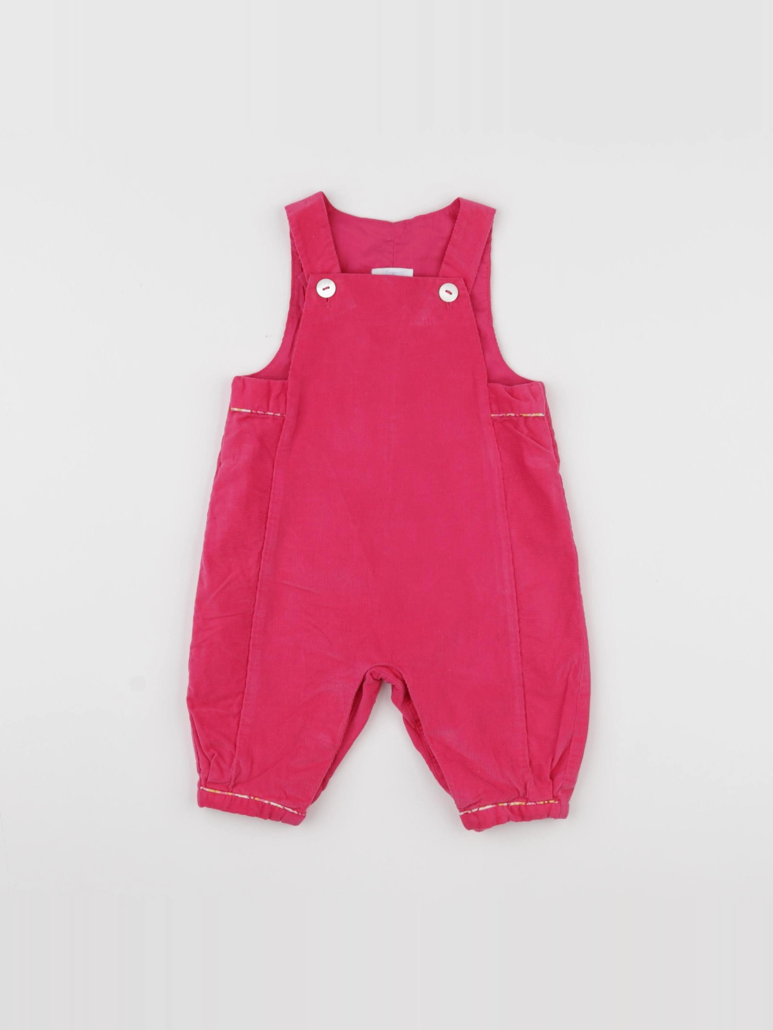 Jacadi - salopette doublé rose - 6 mois
