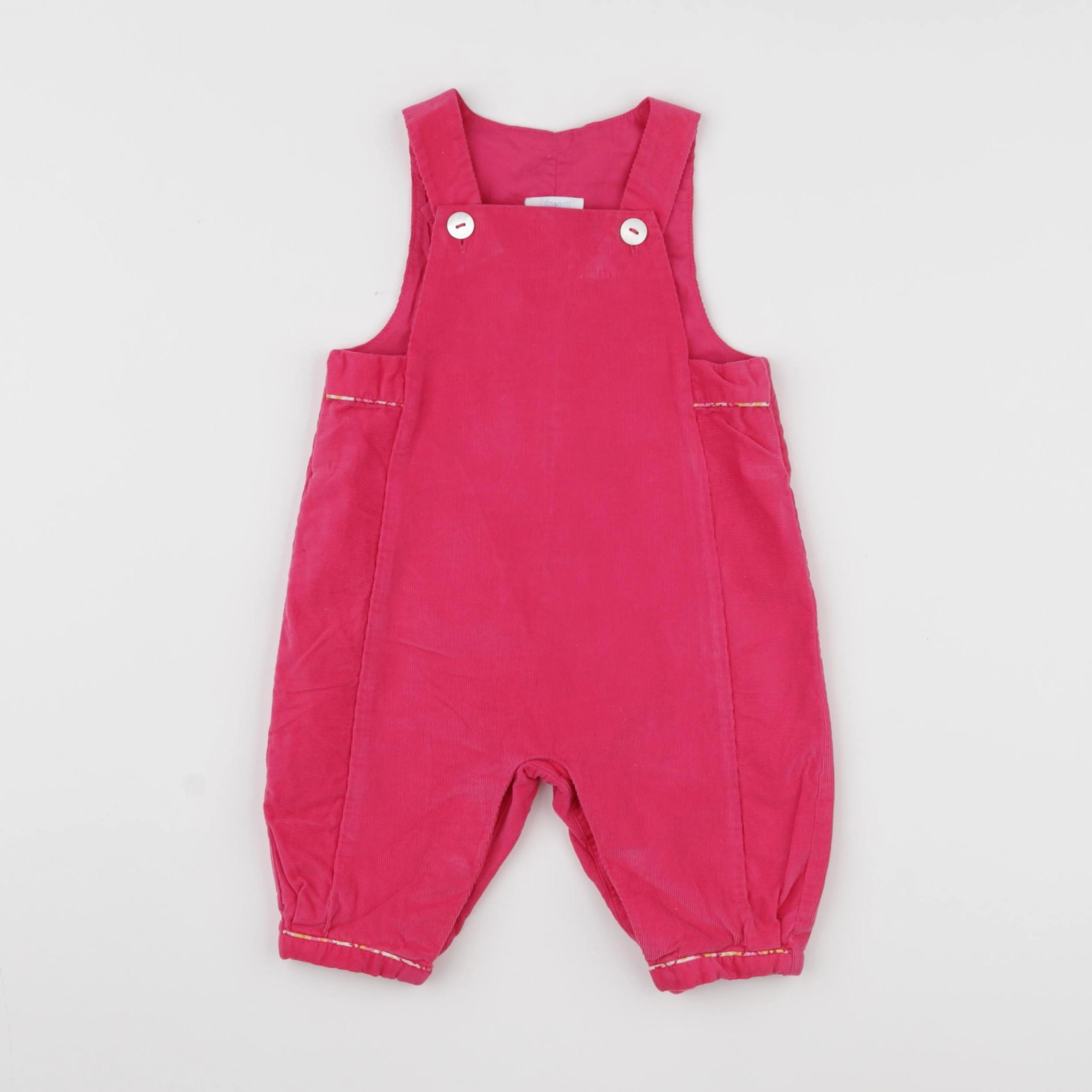 Jacadi - salopette doublé rose - 6 mois