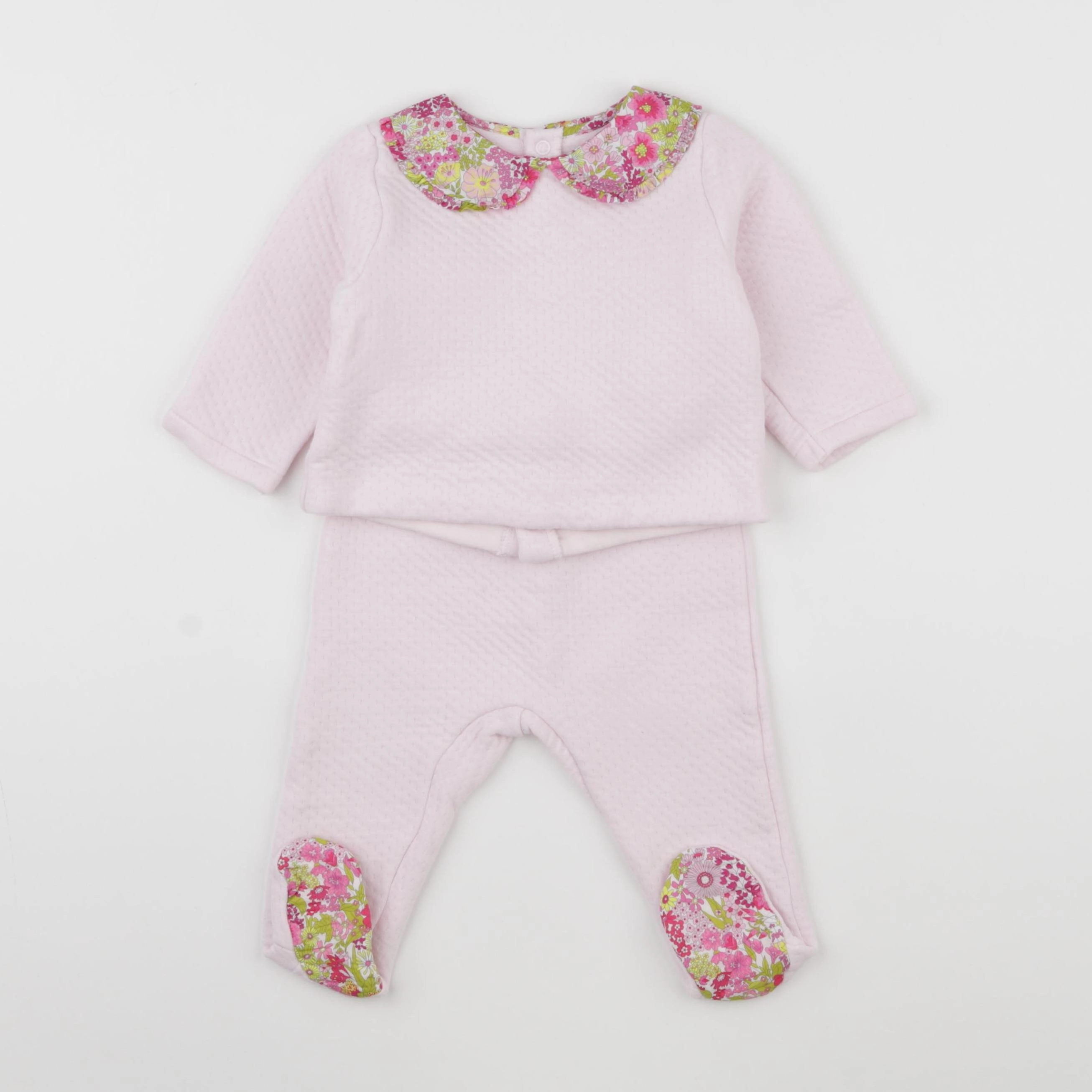 Jacadi - ensemble rose - 12 mois