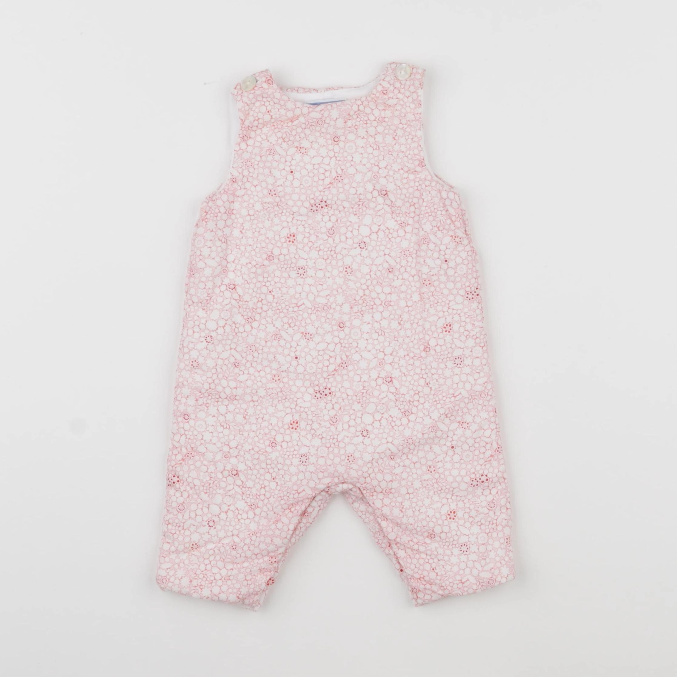 Jacadi - combinaison doublé, liberty rose - 3 mois