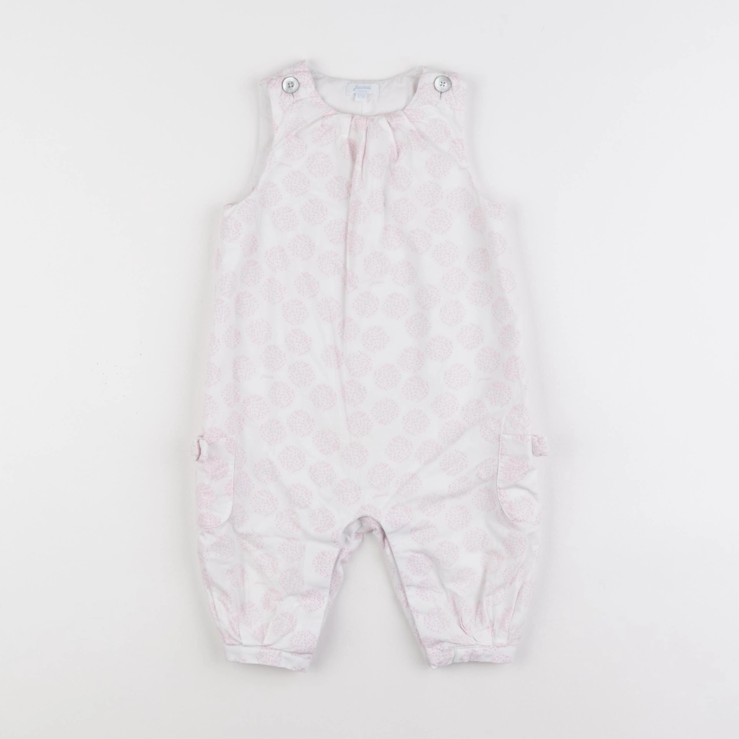 Jacadi - combinaison doublé rose - 12 mois