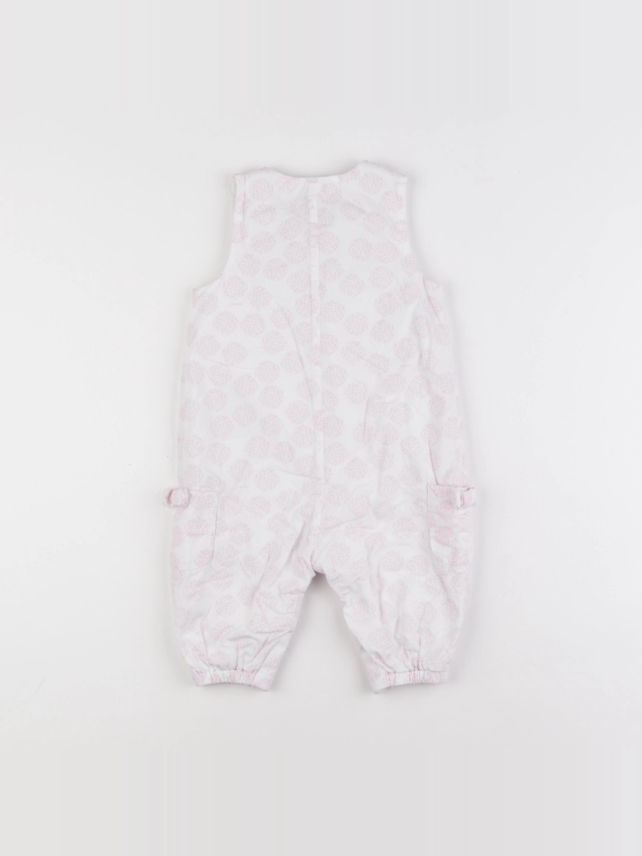 Jacadi - combinaison doublé rose - 12 mois