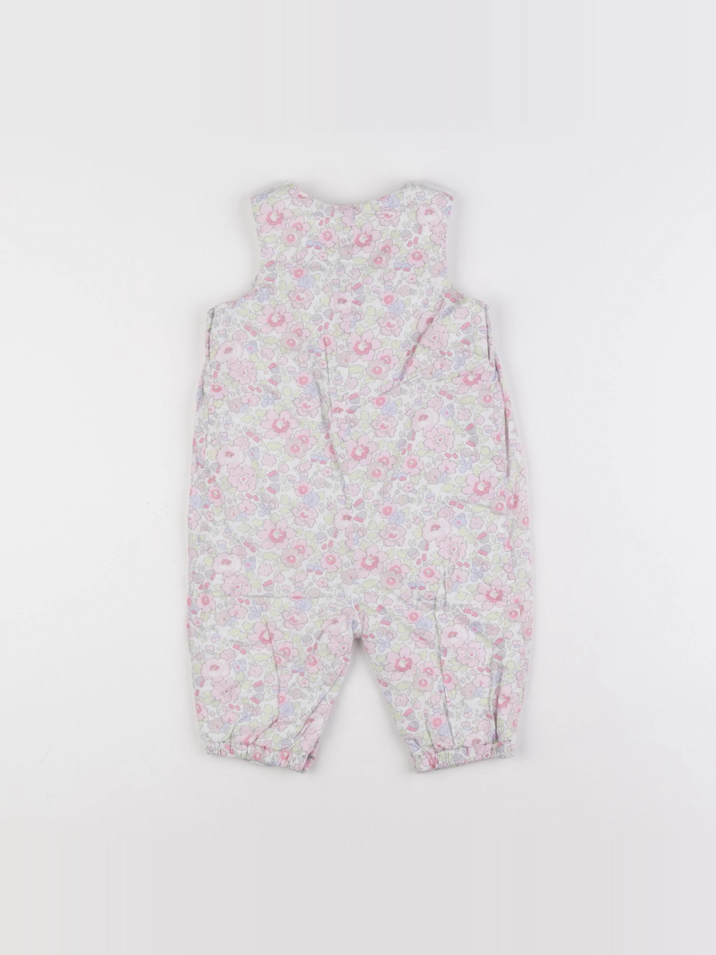Jacadi - combinaison doublé, liberty rose - 12 mois