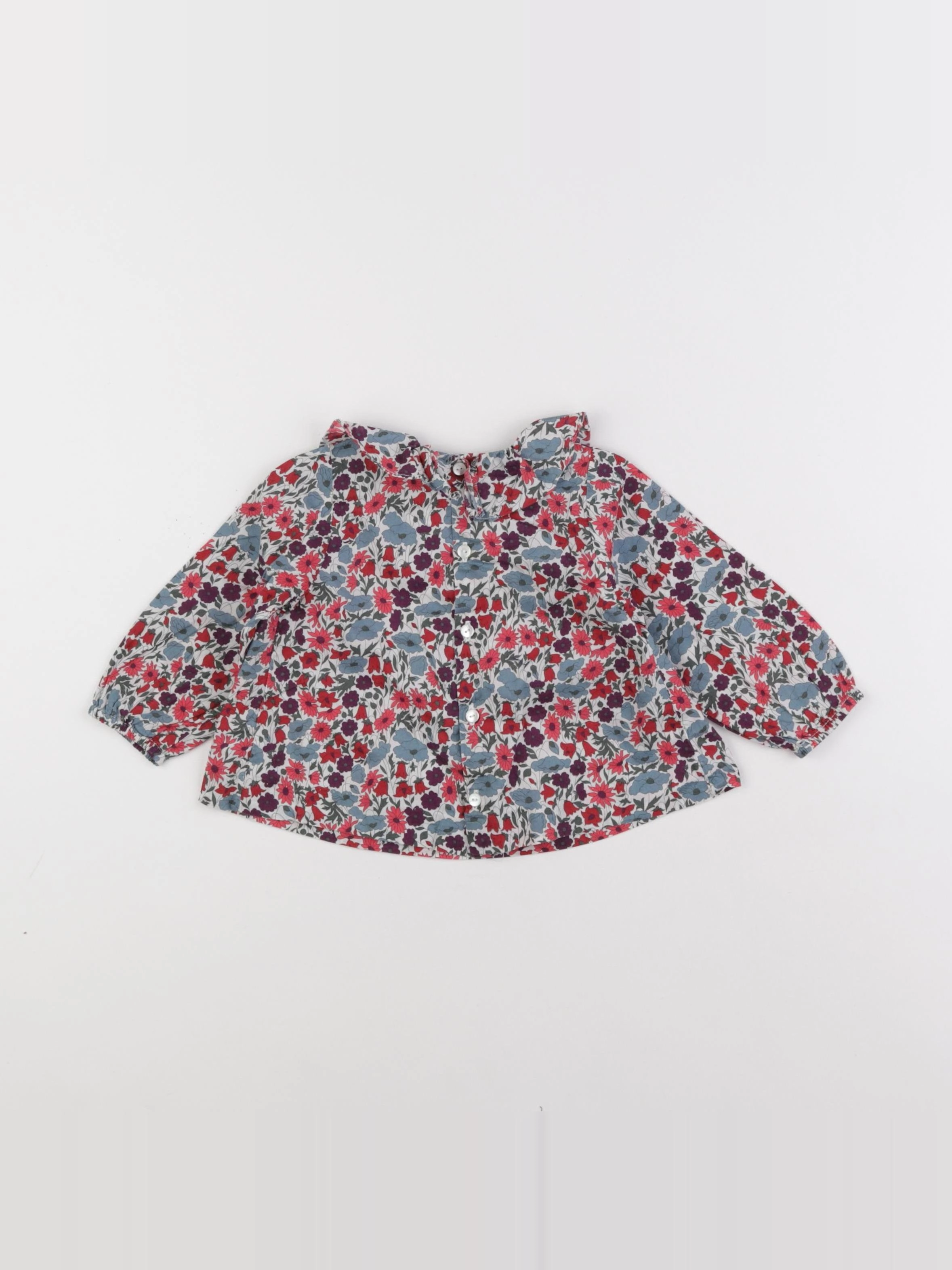 Jacadi - blouse liberty multicolore - 12 mois