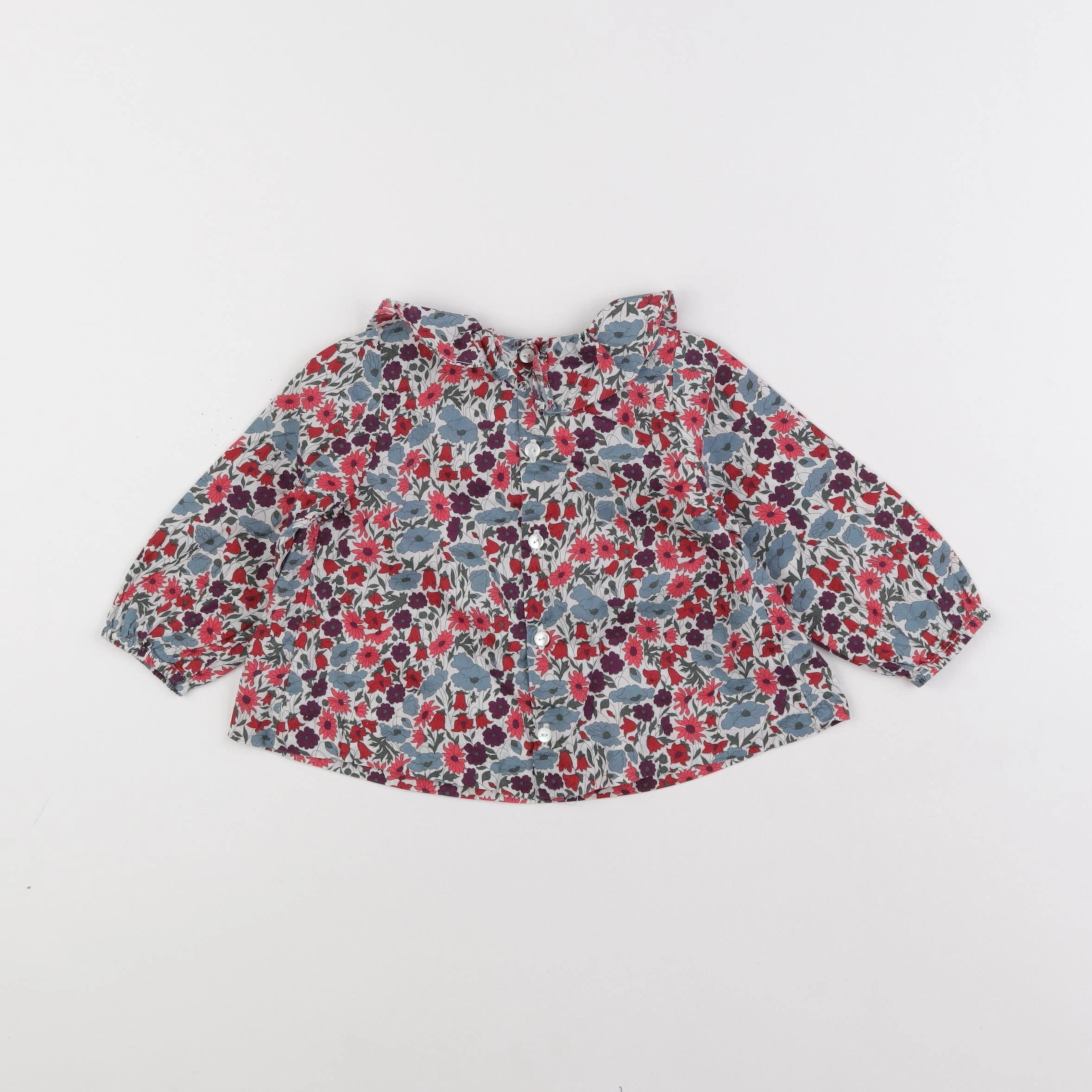 Jacadi - blouse liberty multicolore - 12 mois