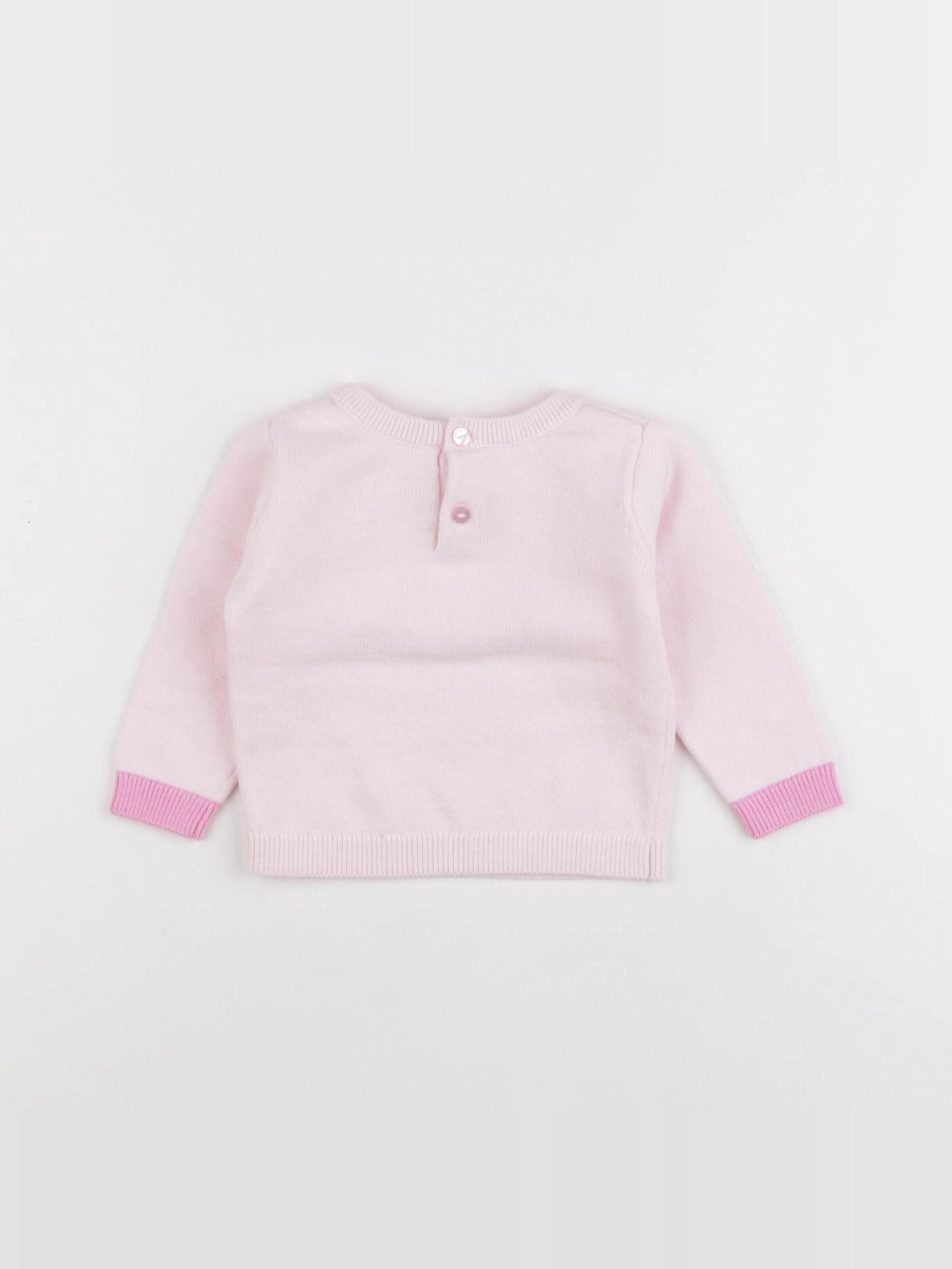 Jacadi - pull rose - 6 mois