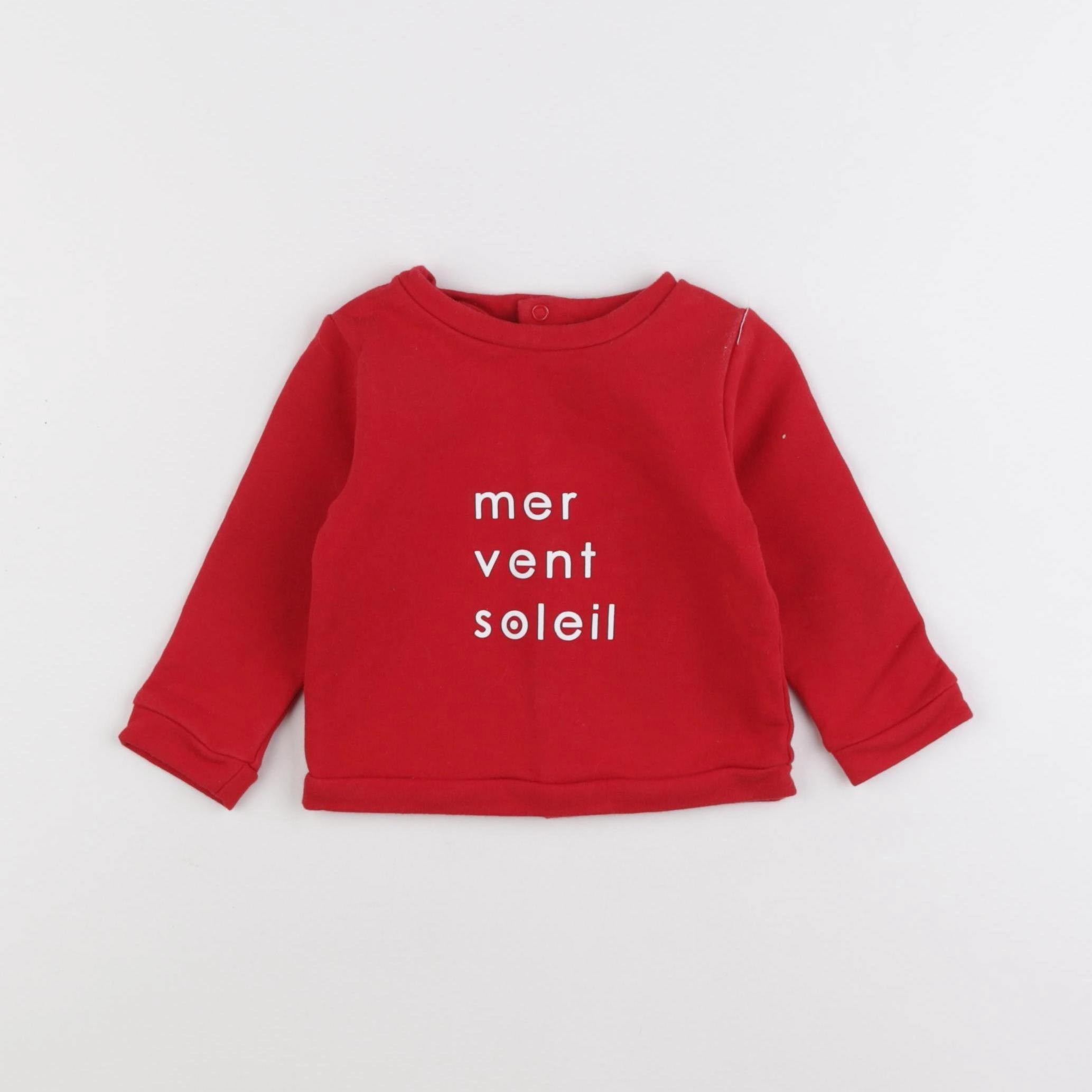 Jacadi - sweat rouge - 12 mois