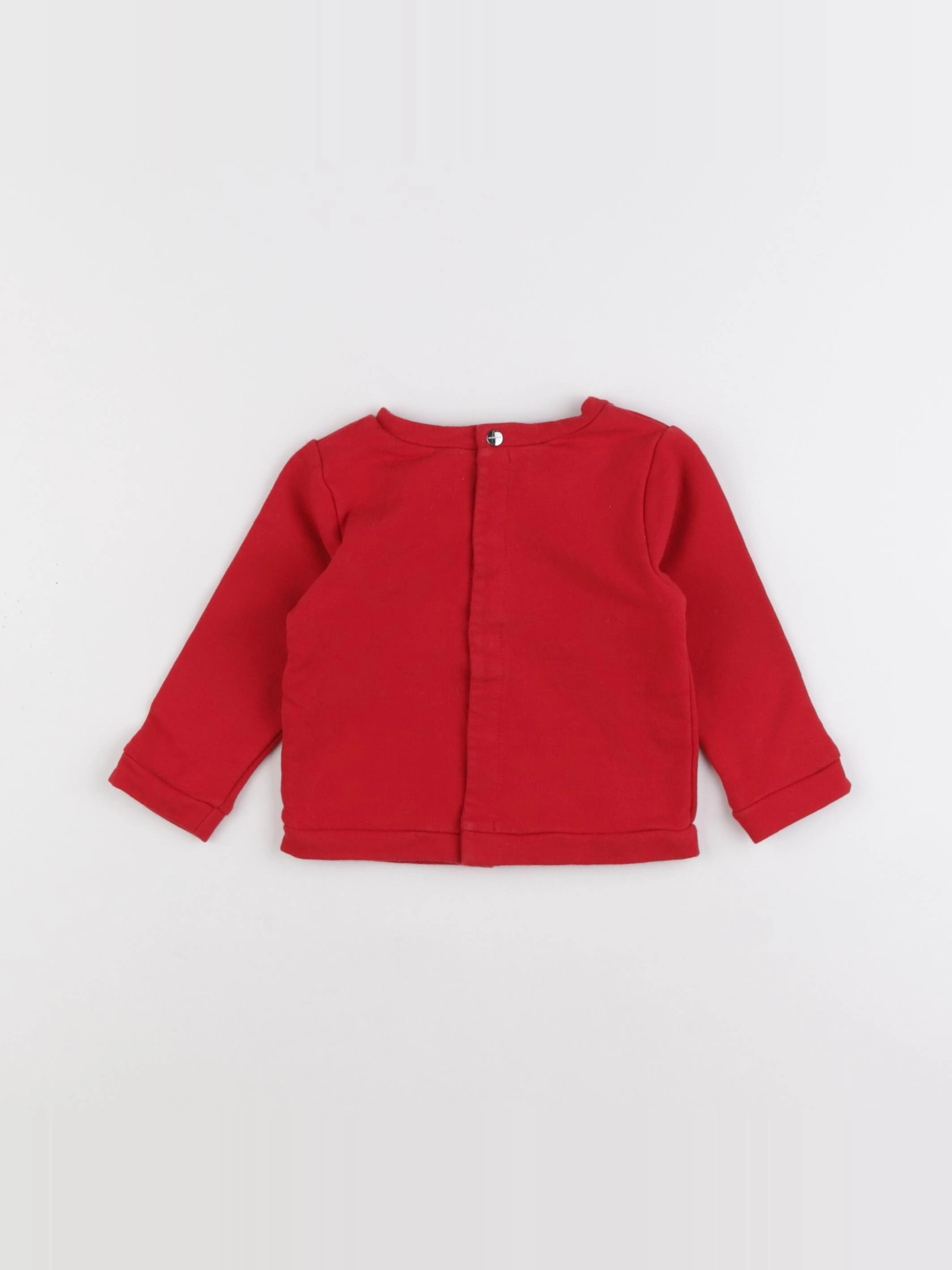 Jacadi - sweat rouge - 12 mois