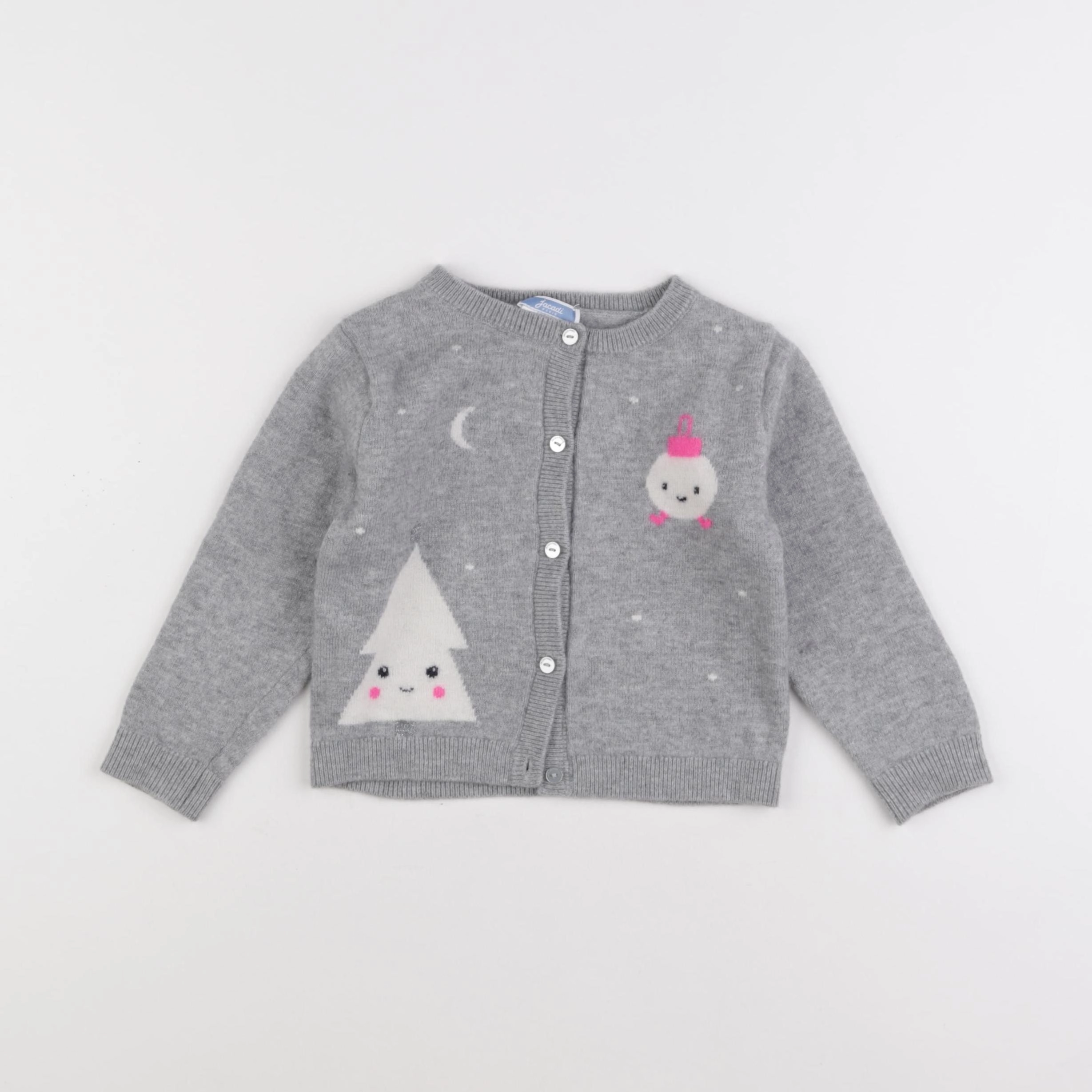 Jacadi - gilet gris - 36 mois