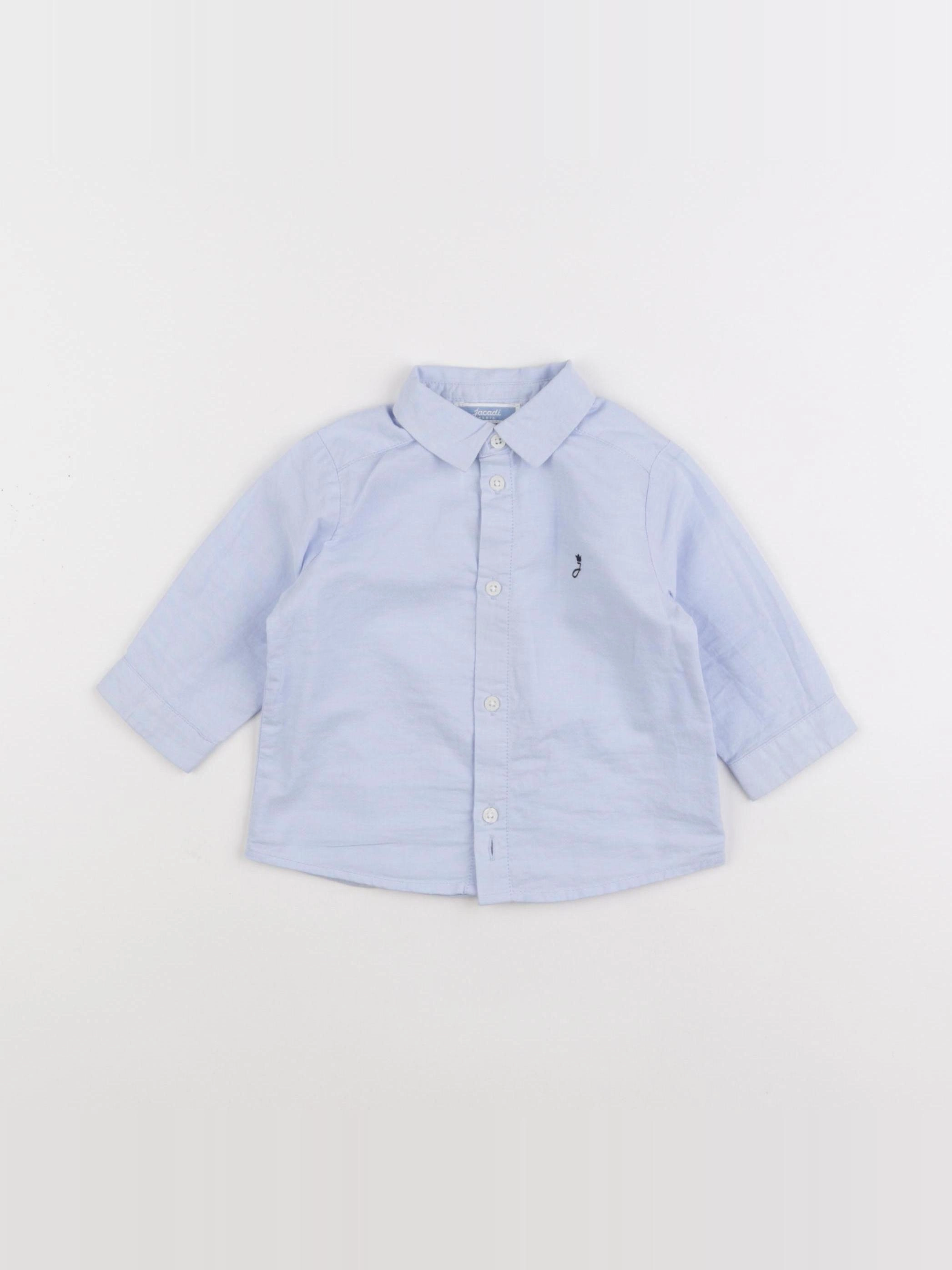 Jacadi - chemise bleu - 6 mois