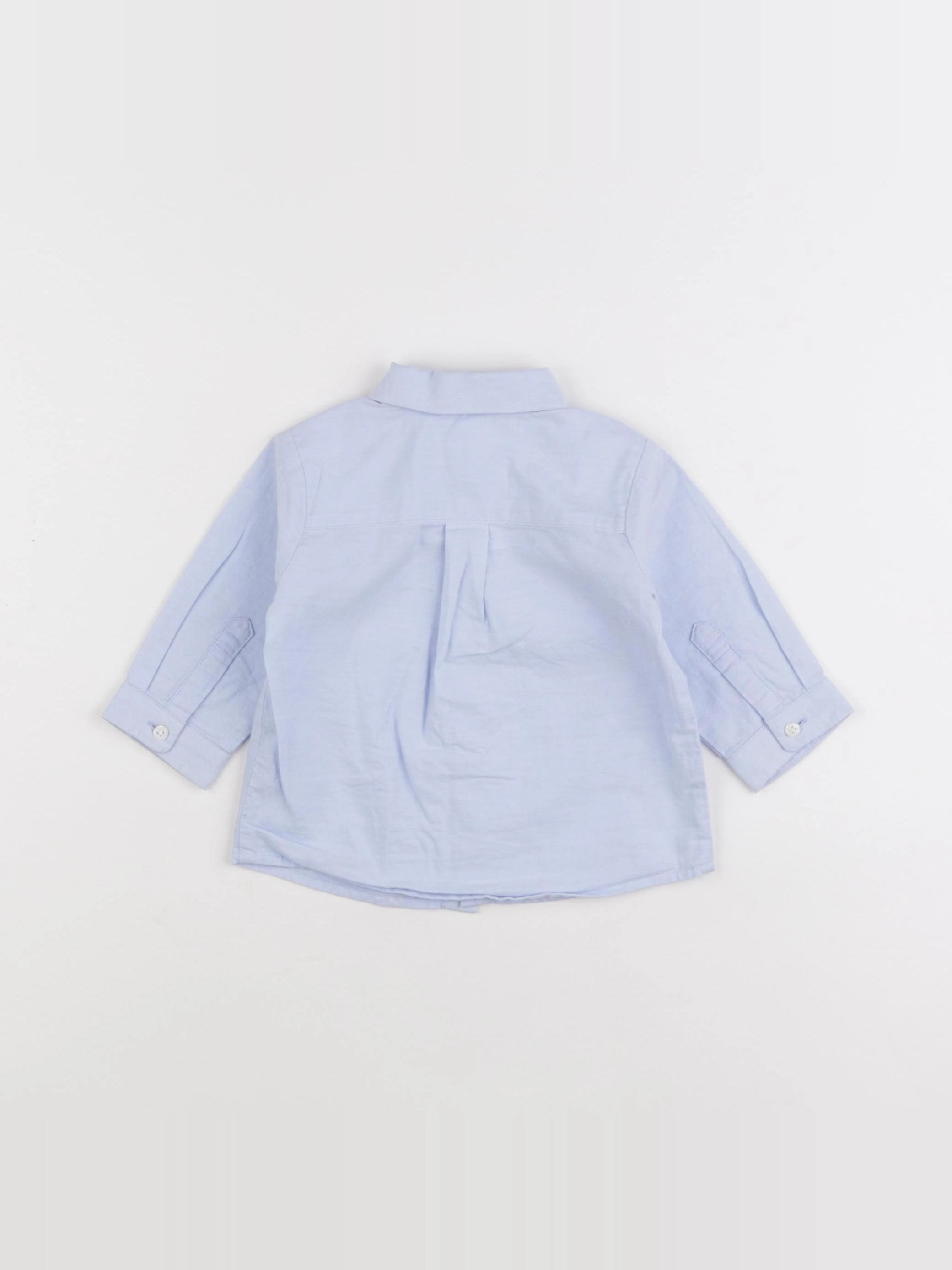 Jacadi - chemise bleu - 6 mois