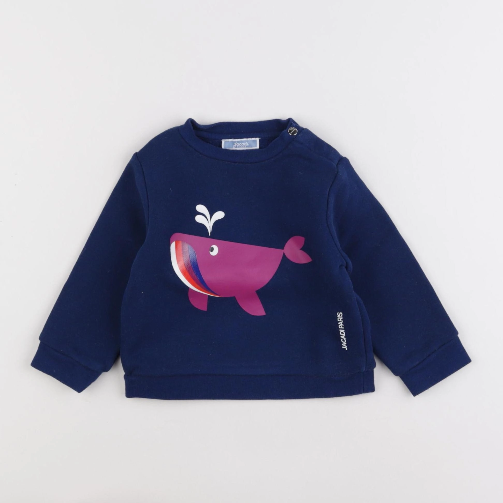 Jacadi - sweat bleu - 12 mois