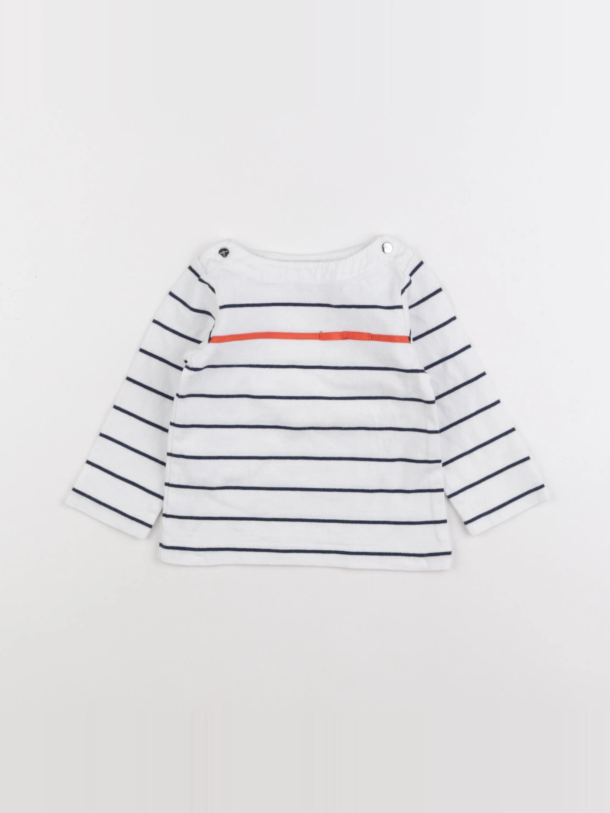 Jacadi - tee-shirt bleu - 12 mois
