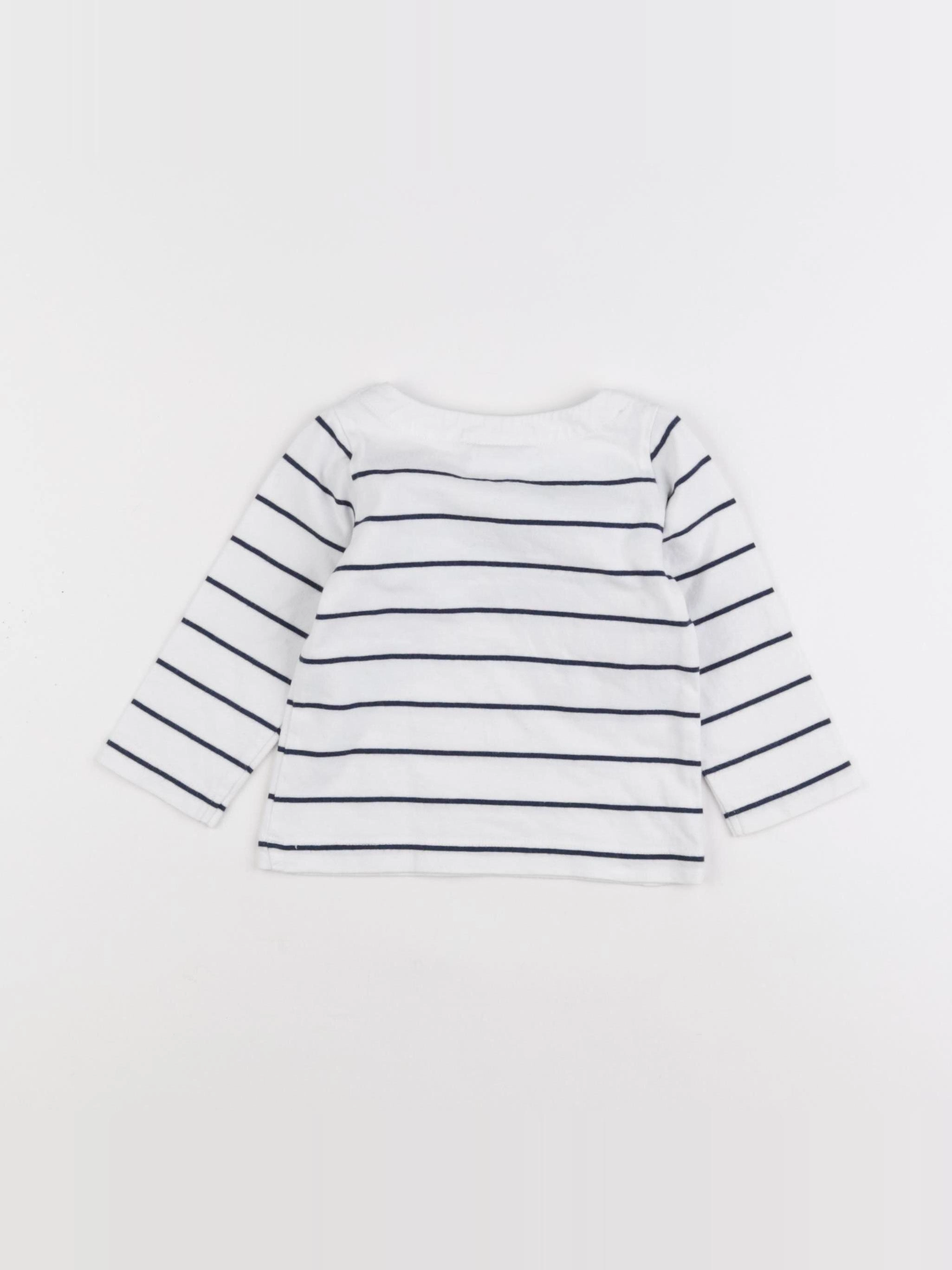 Jacadi - tee-shirt bleu - 12 mois