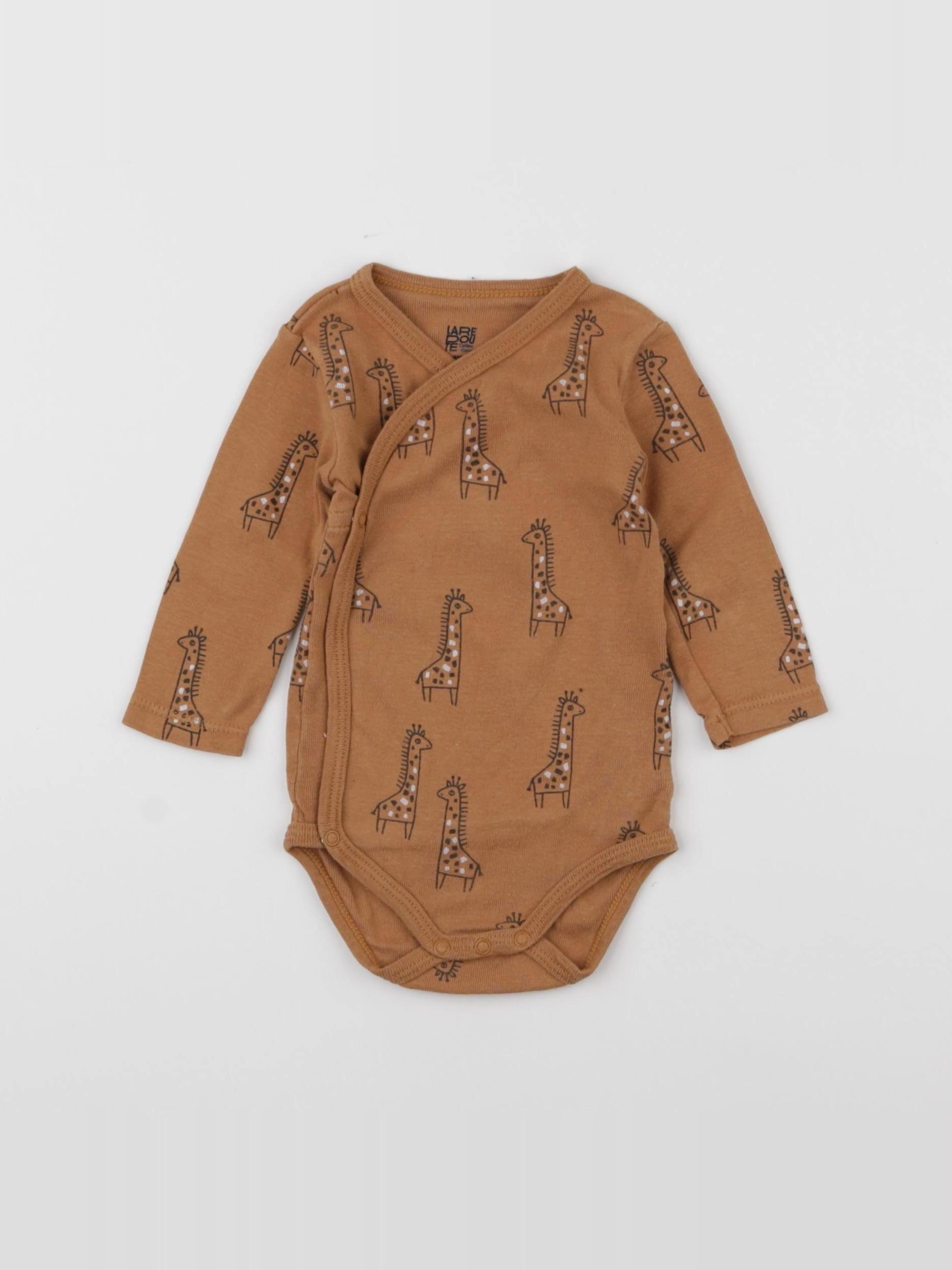 La Redoute - body marron - 6 mois