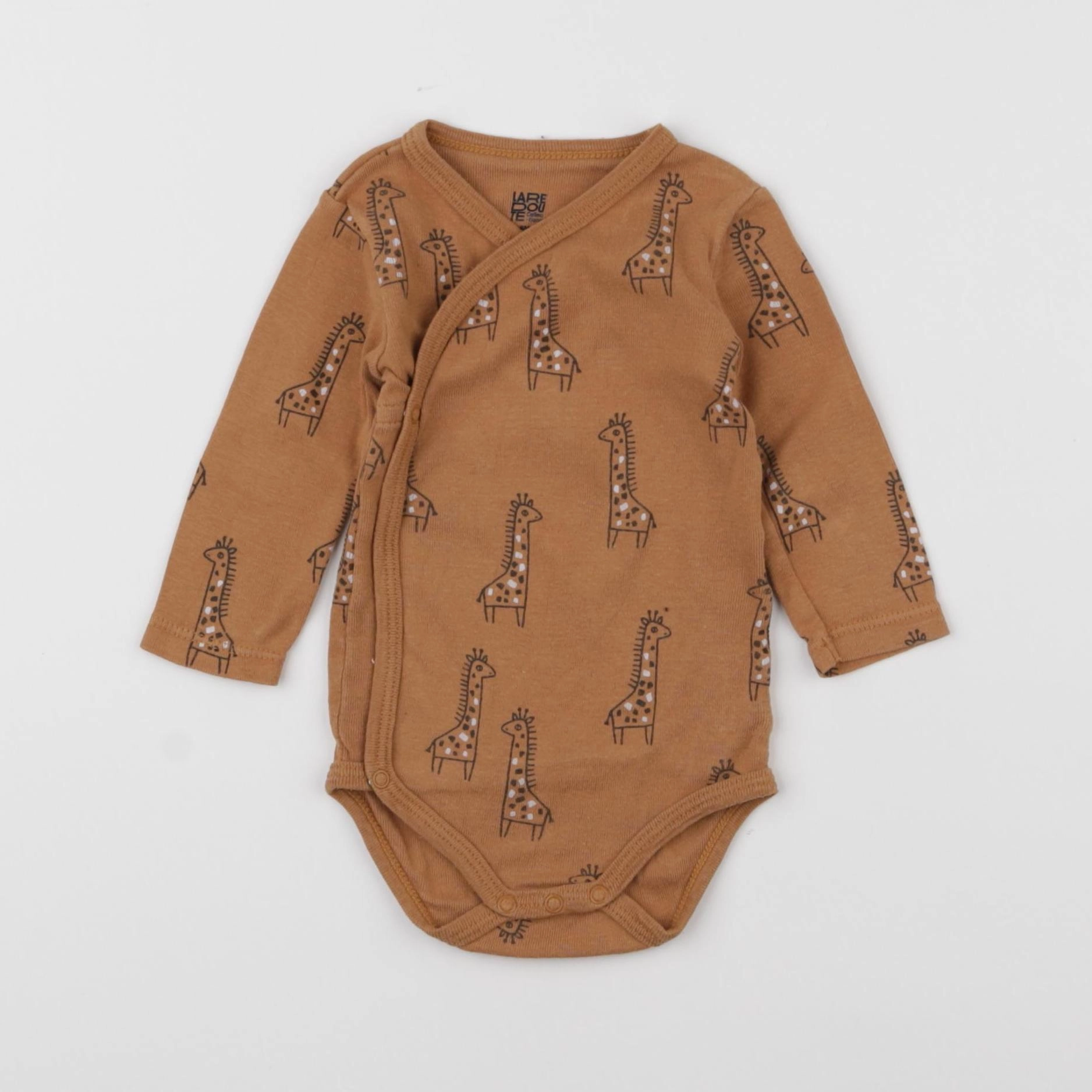La Redoute - body marron - 6 mois