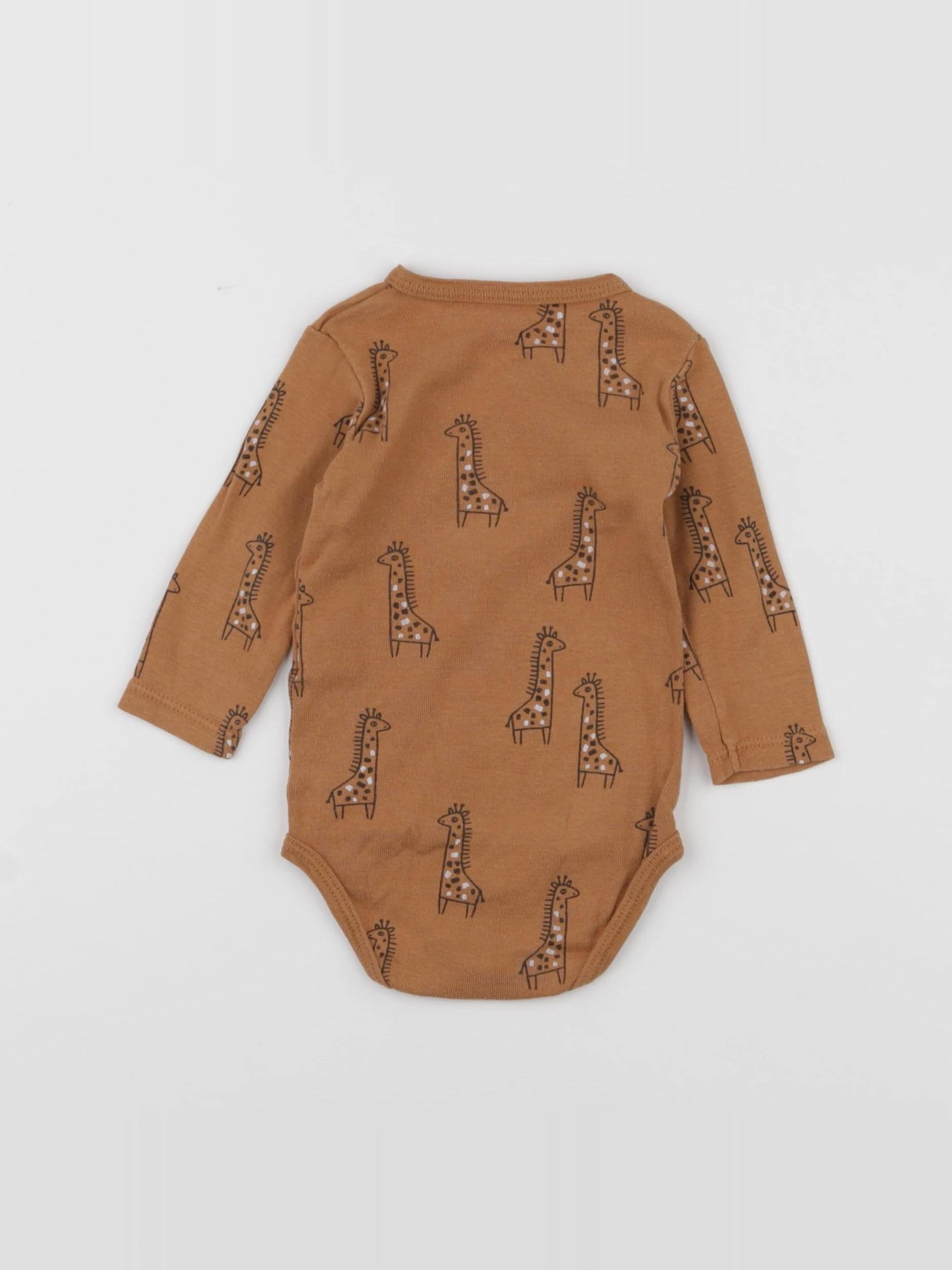 La Redoute - body marron - 6 mois