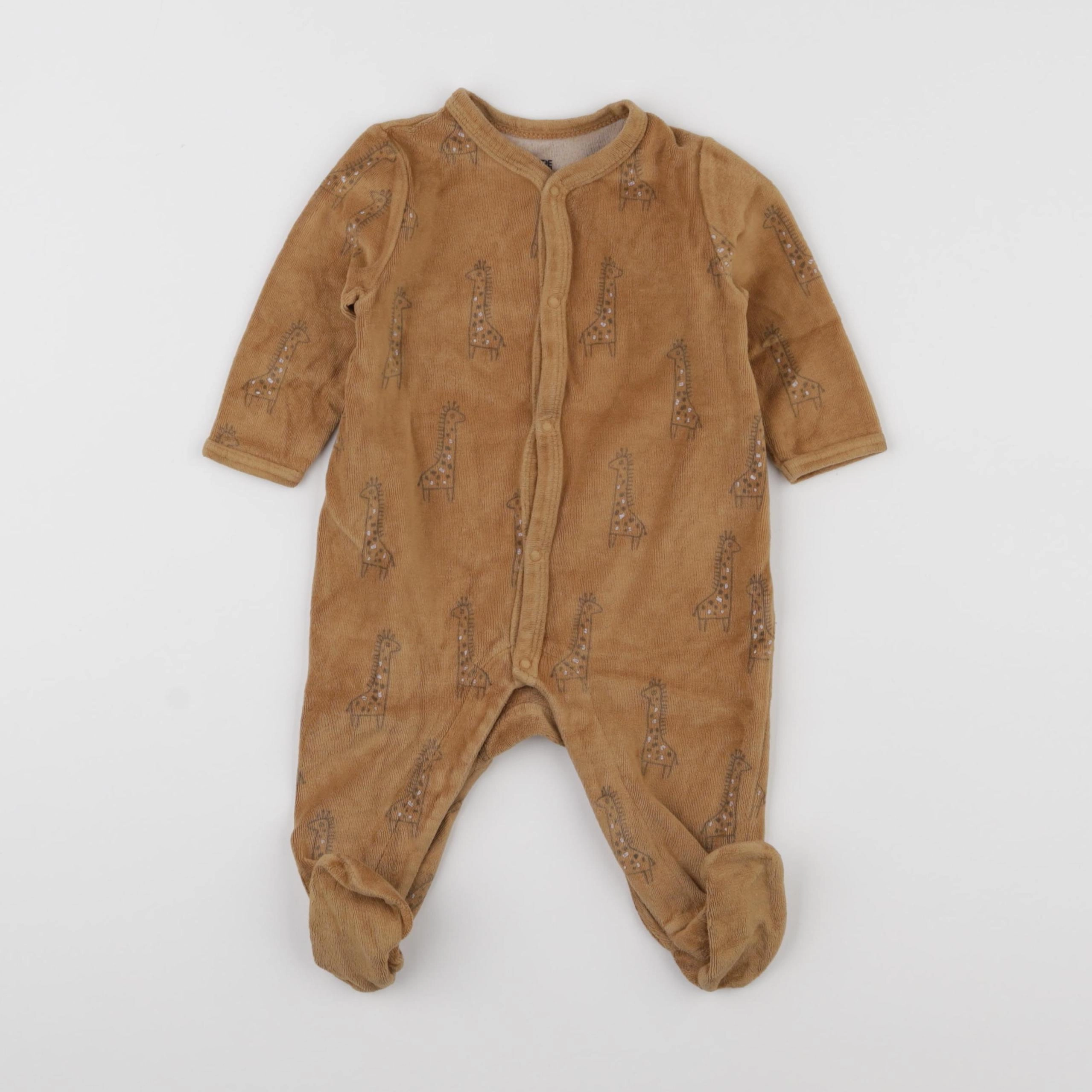 La Redoute - pyjama velours marron - 6 mois