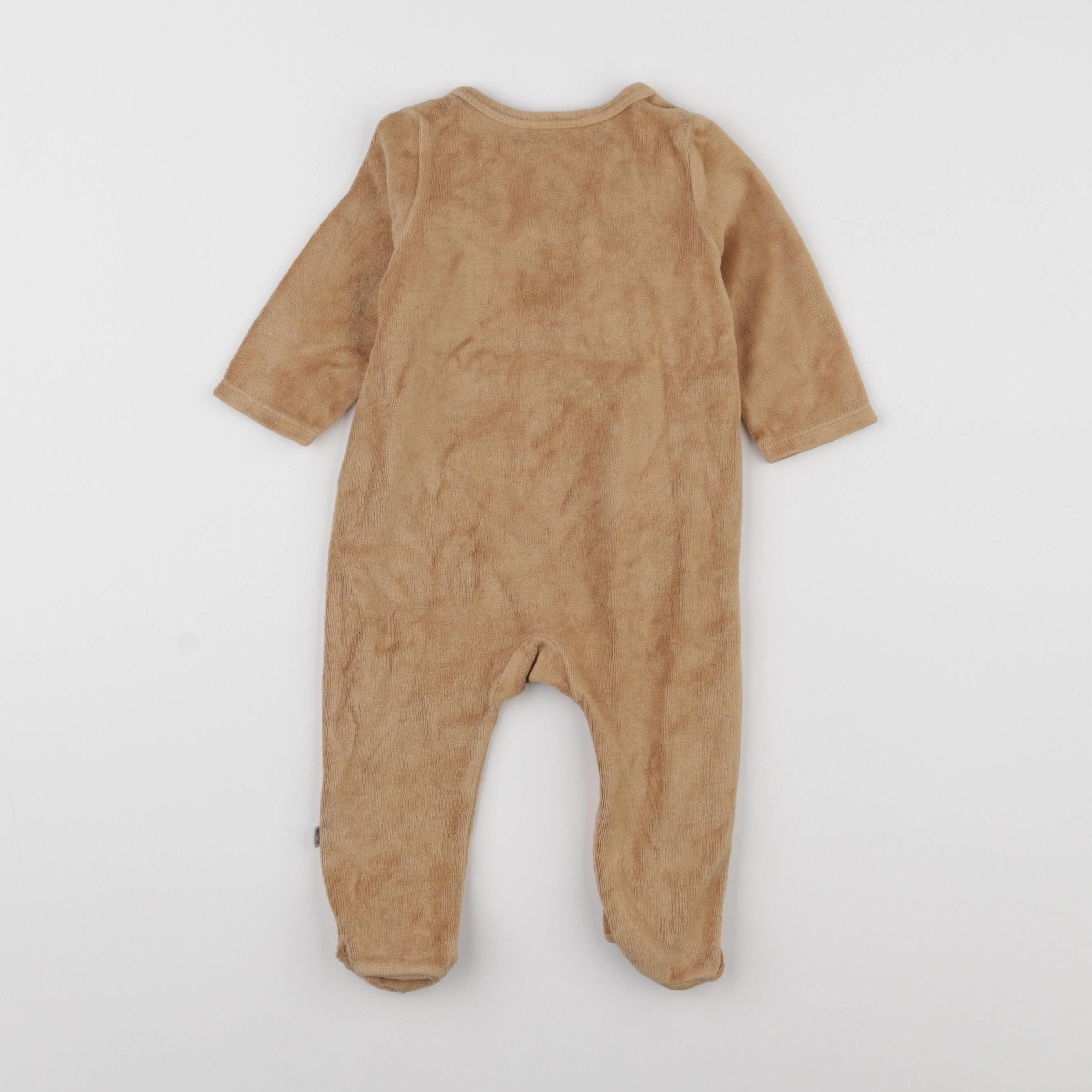 Tape à l'oeil - pyjama velours marron - 6 mois