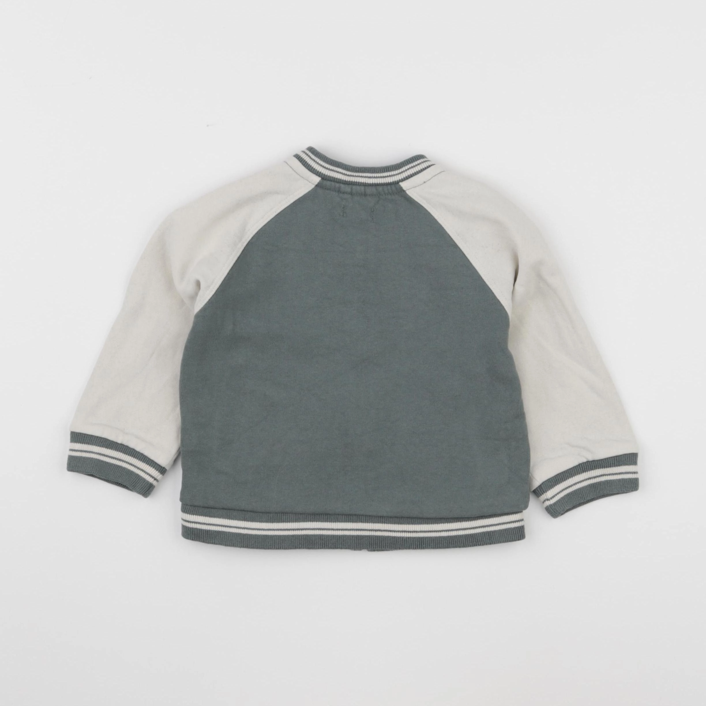 Vertbaudet - sweat vert - 24 mois