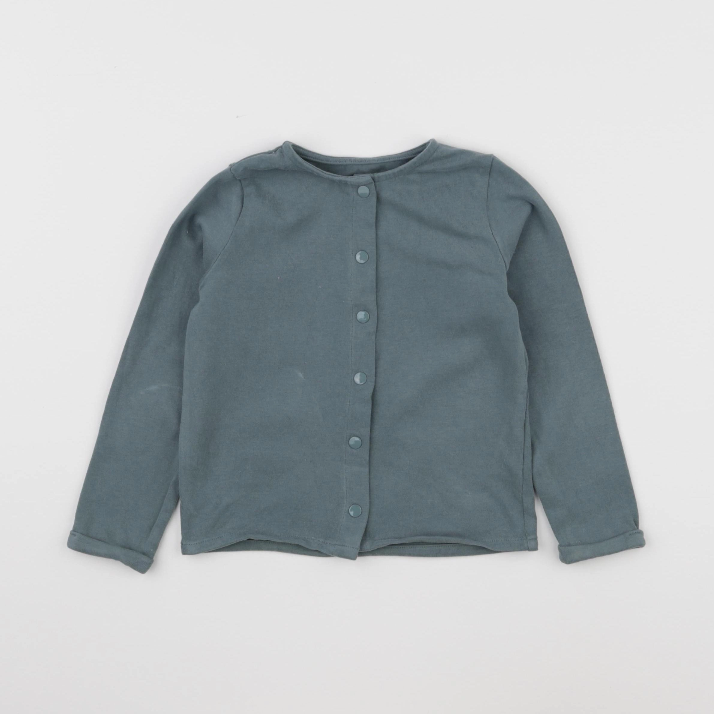Vertbaudet - sweat vert - 4 ans