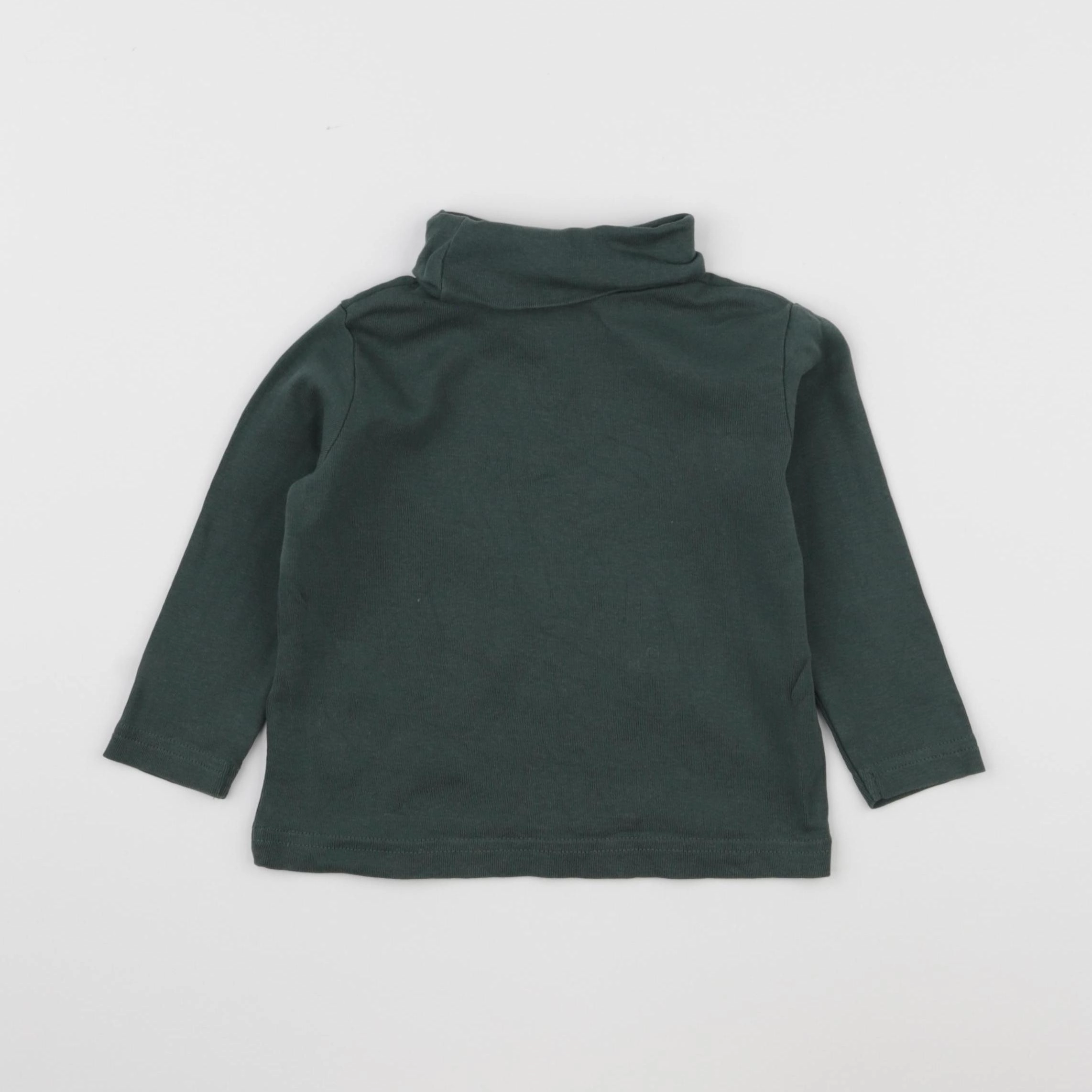 Vertbaudet - sous-pull vert - 2 ans