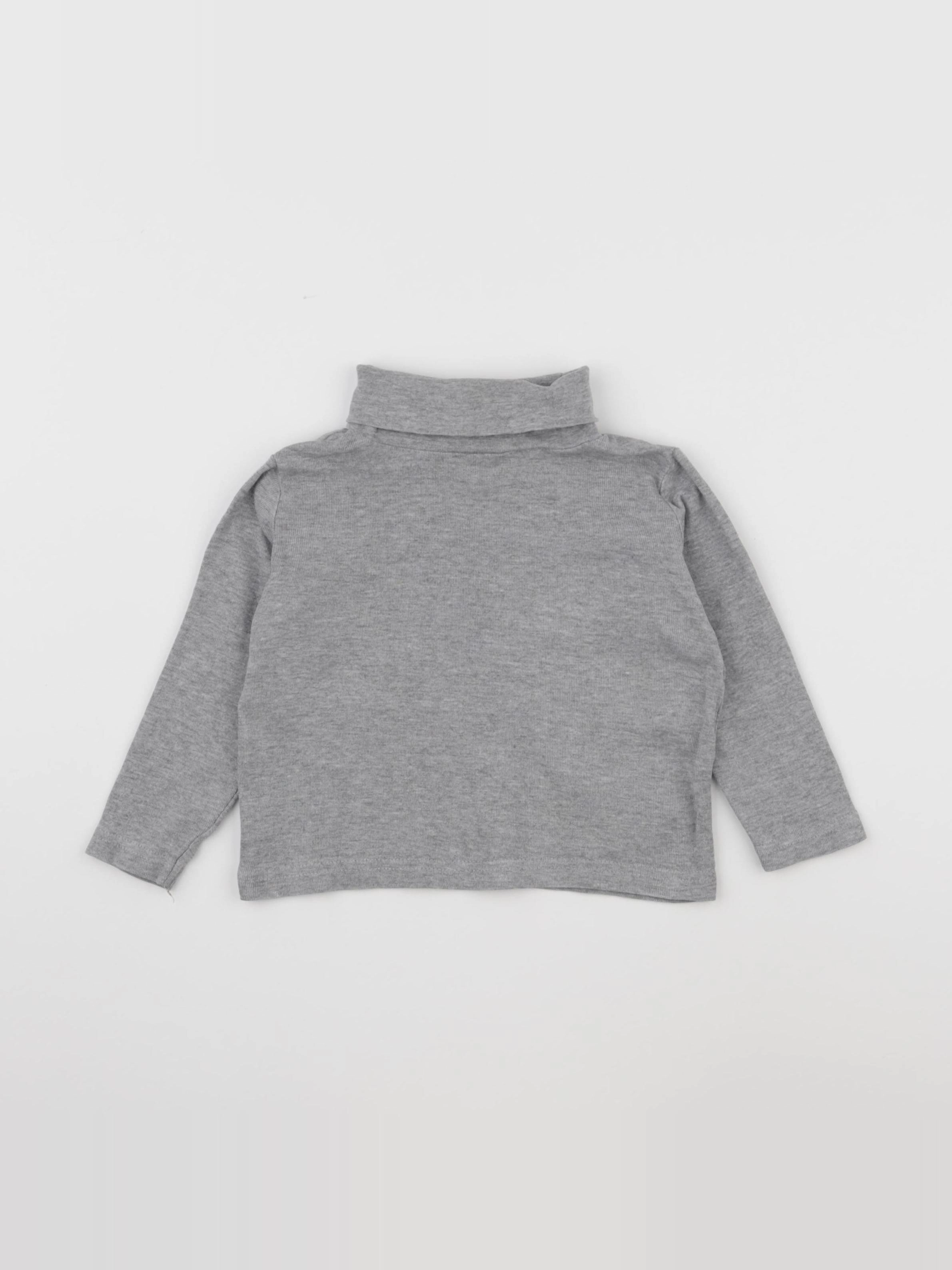 Vertbaudet - sous-pull gris - 2 ans