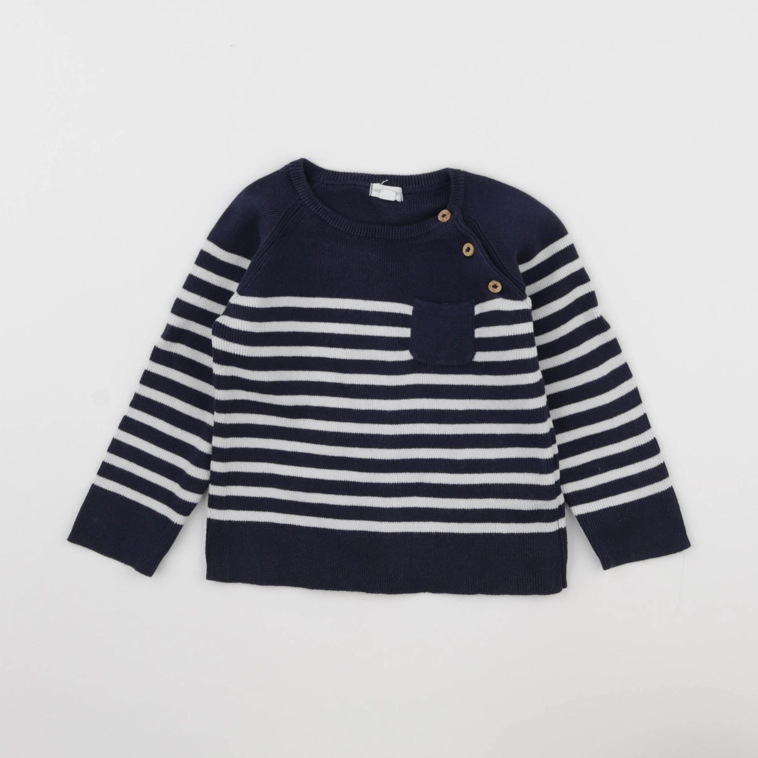 Vertbaudet - pull bleu - 2 ans