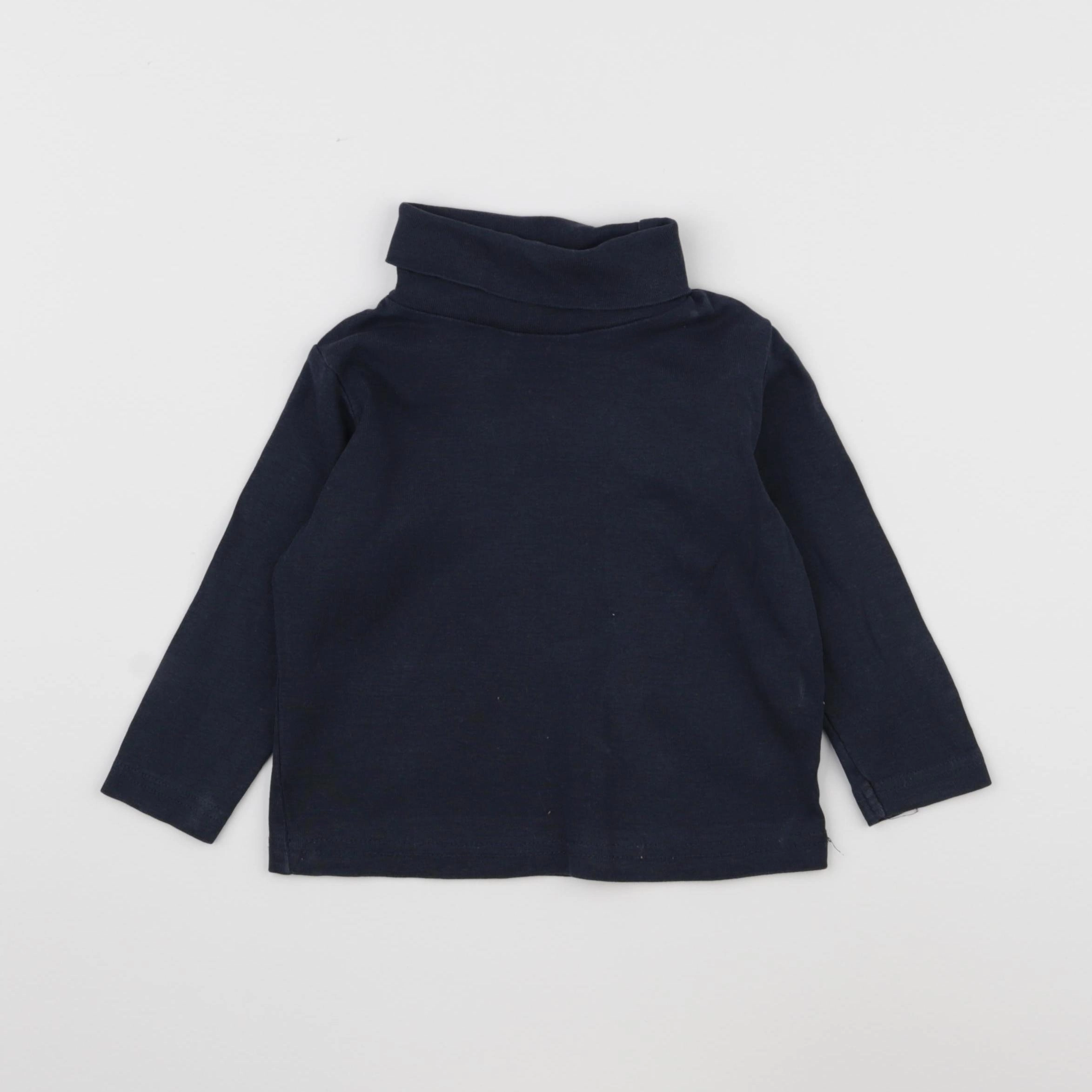 Vertbaudet - sous-pull bleu - 2 ans