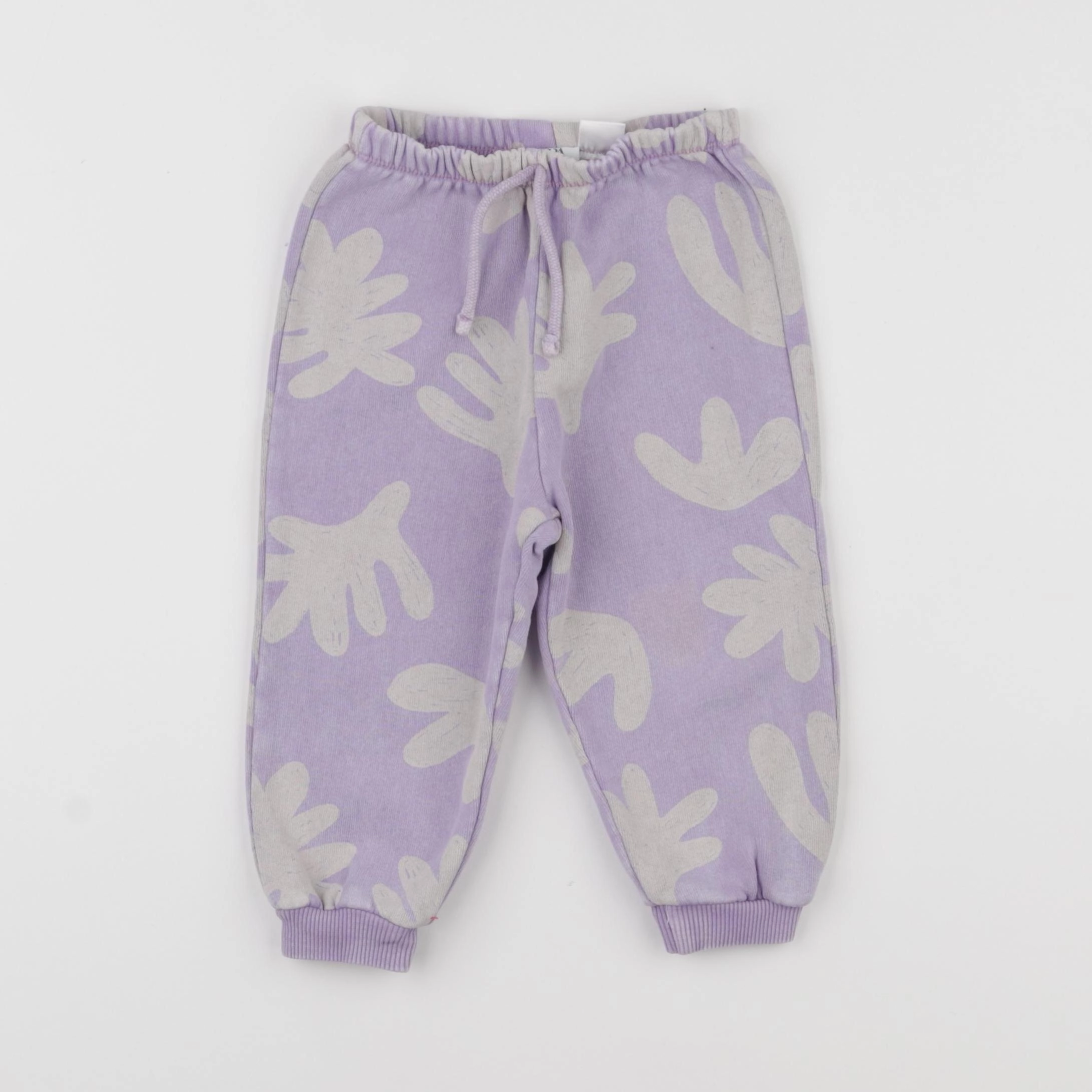 Zara - jogging violet, beige - 12/18 mois