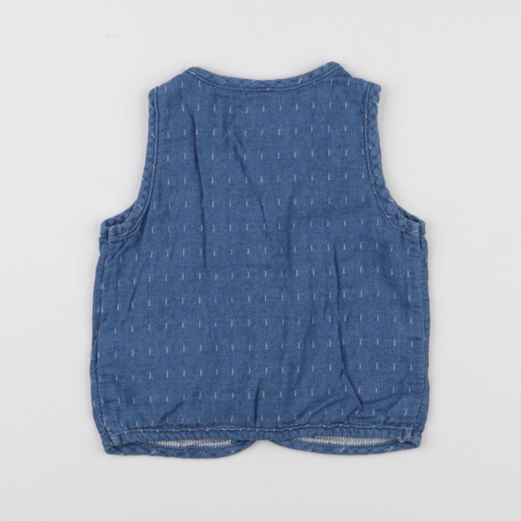 H&M - gilet bleu - 9/12 mois