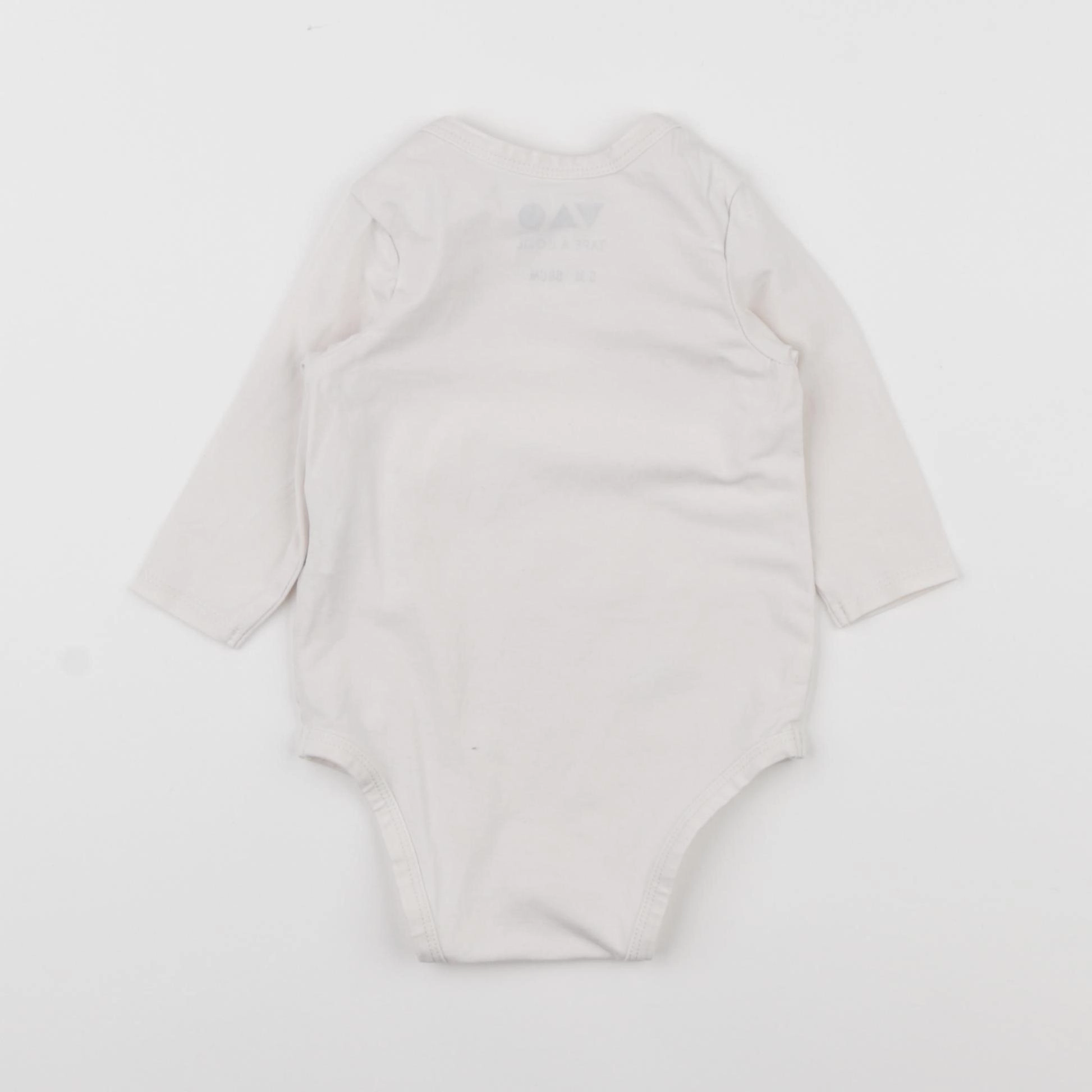 Tape à l'oeil - body blanc - 6 mois