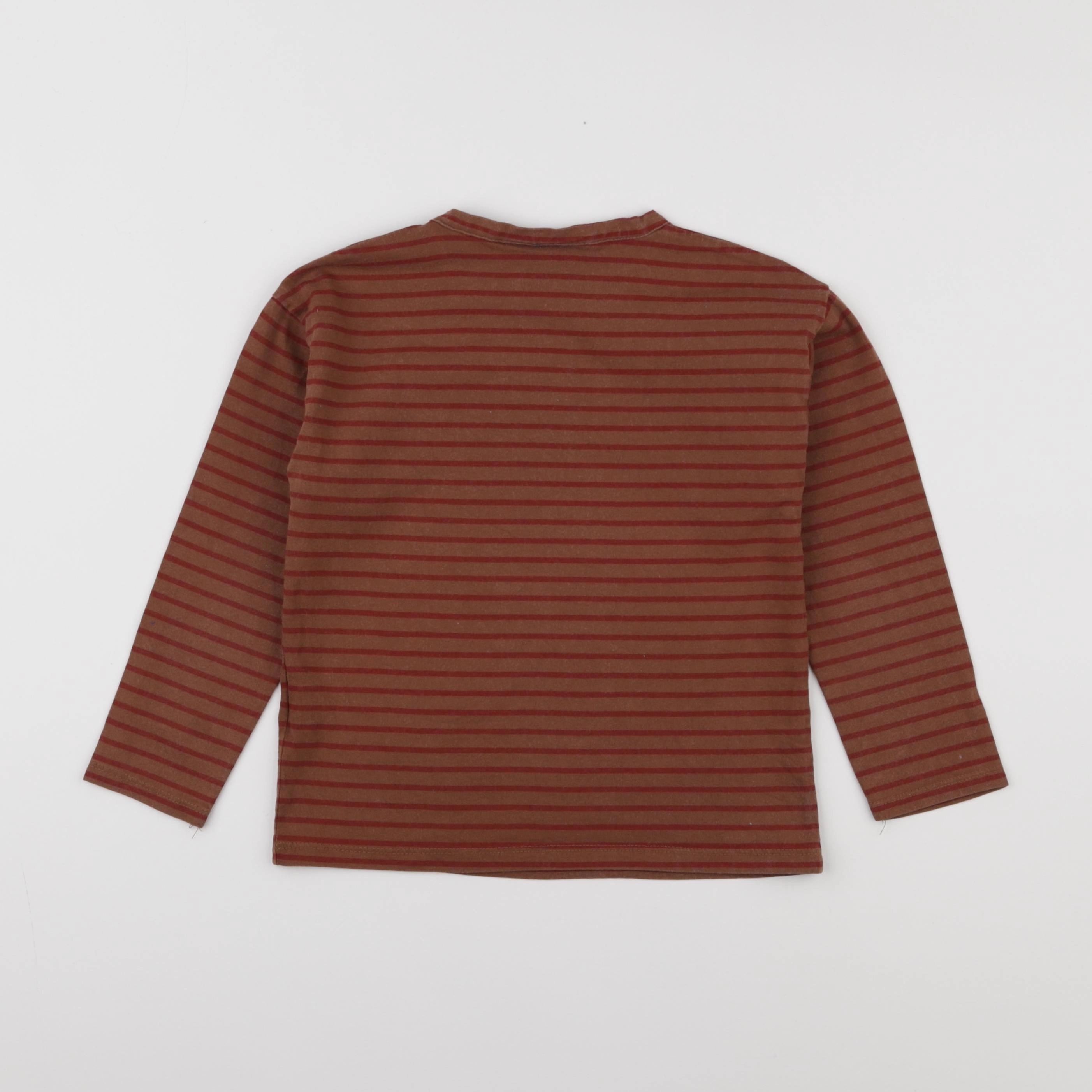 Zara - tee-shirt marron, rouge - 4/5 ans