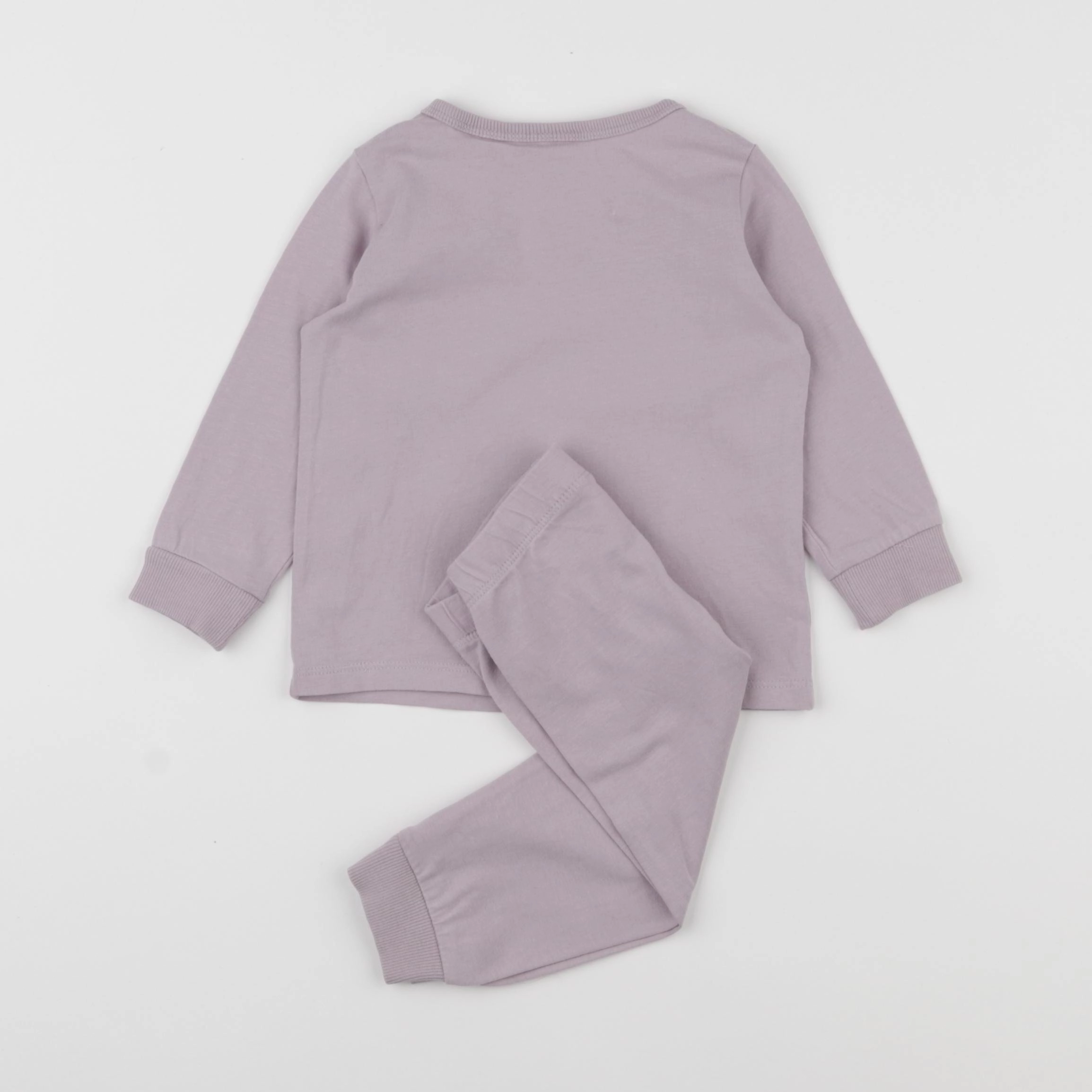 H&M - pyjama coton violet - 3/6 mois