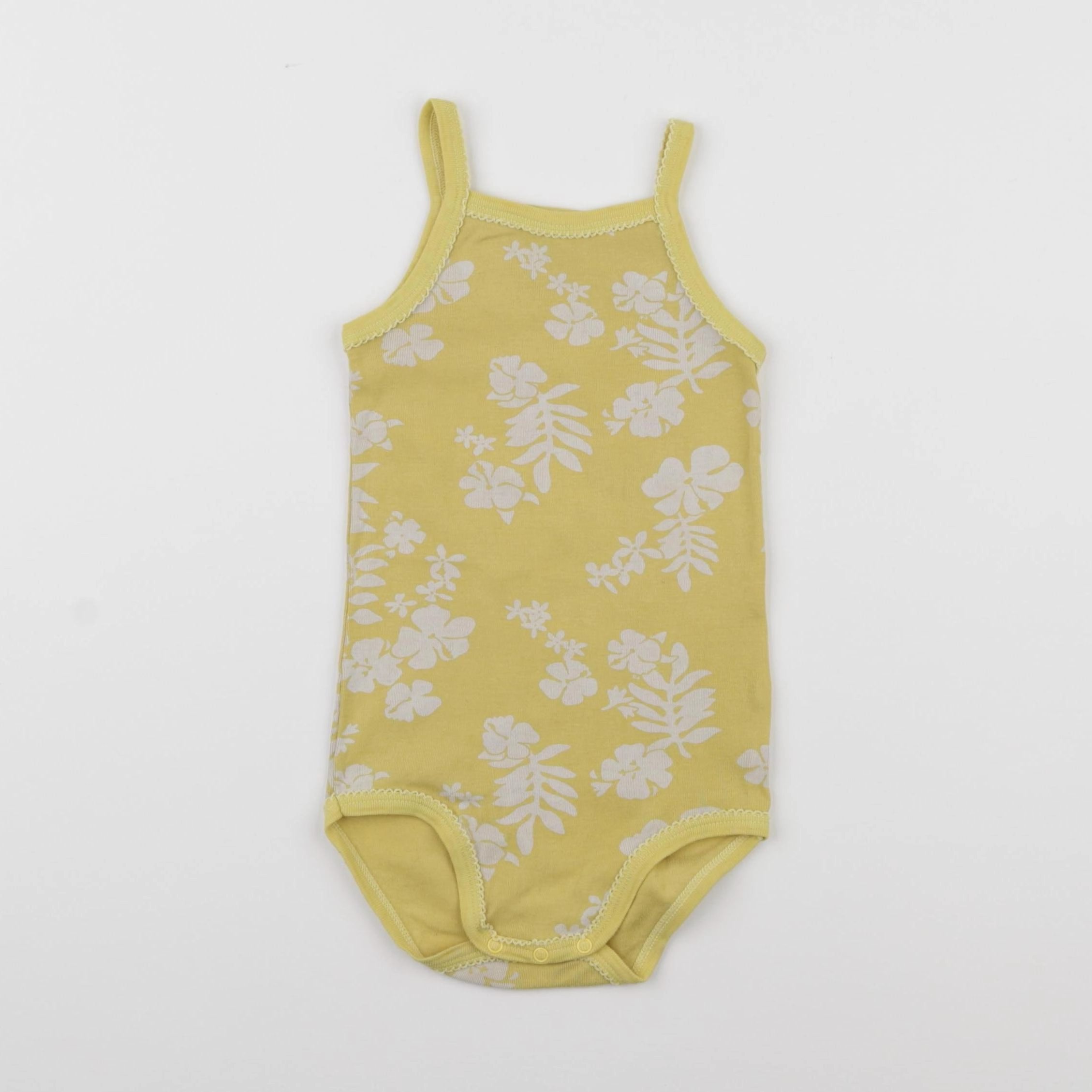 Petit Bateau - body jaune - 18 mois à 2 ans