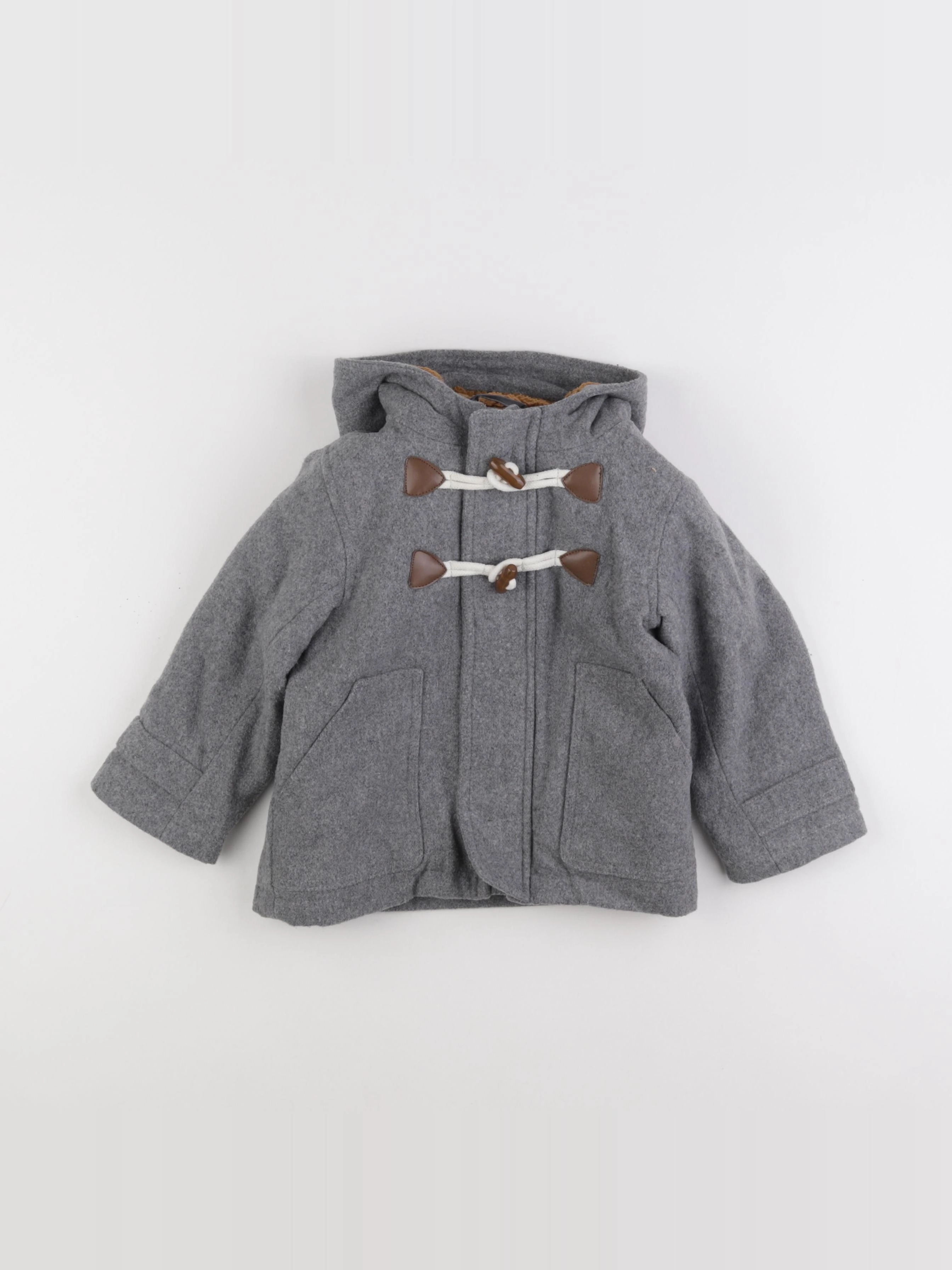 Vertbaudet - manteau gris - 3 ans