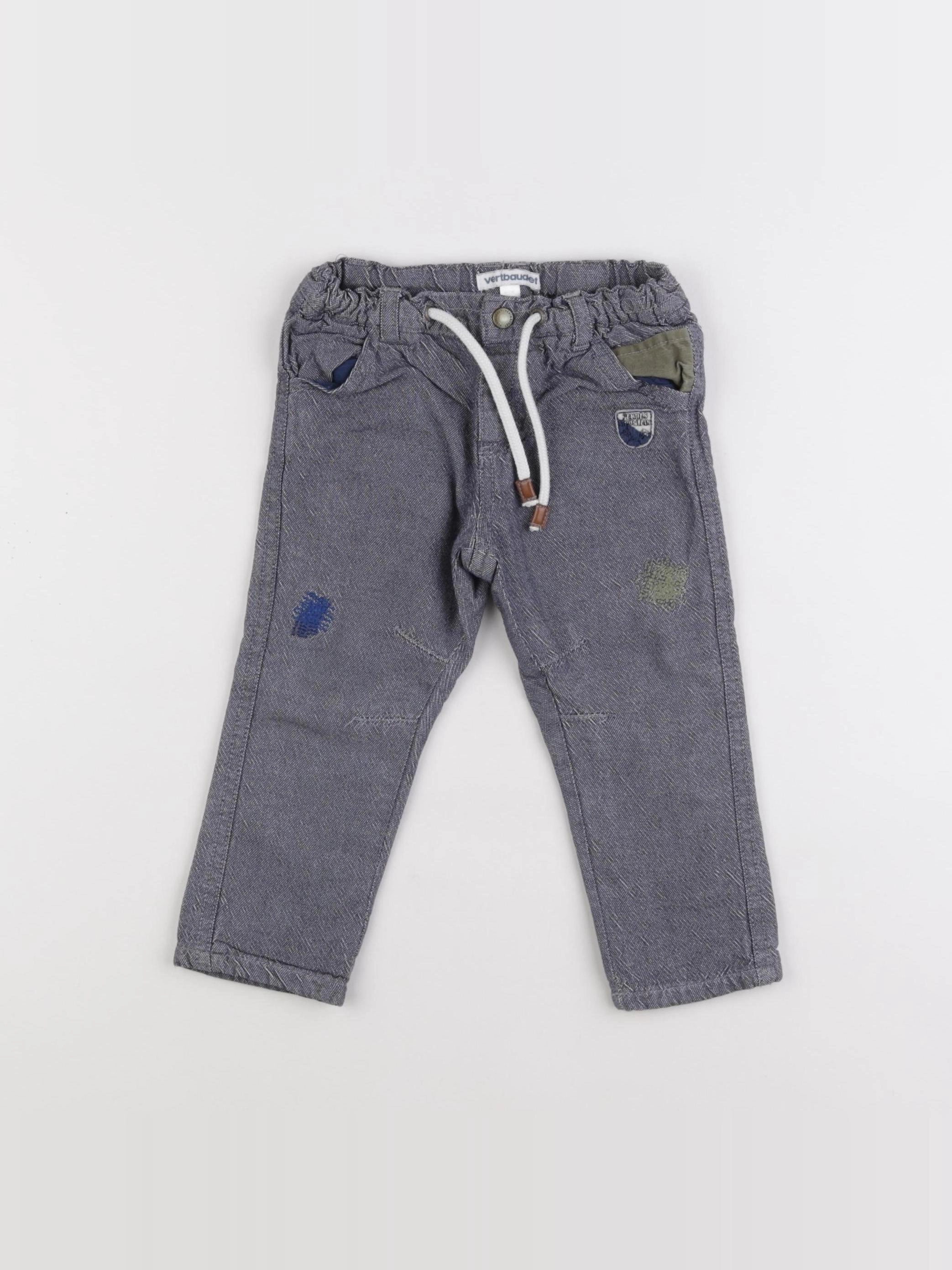 Vertbaudet - pantalon gris - 18 mois