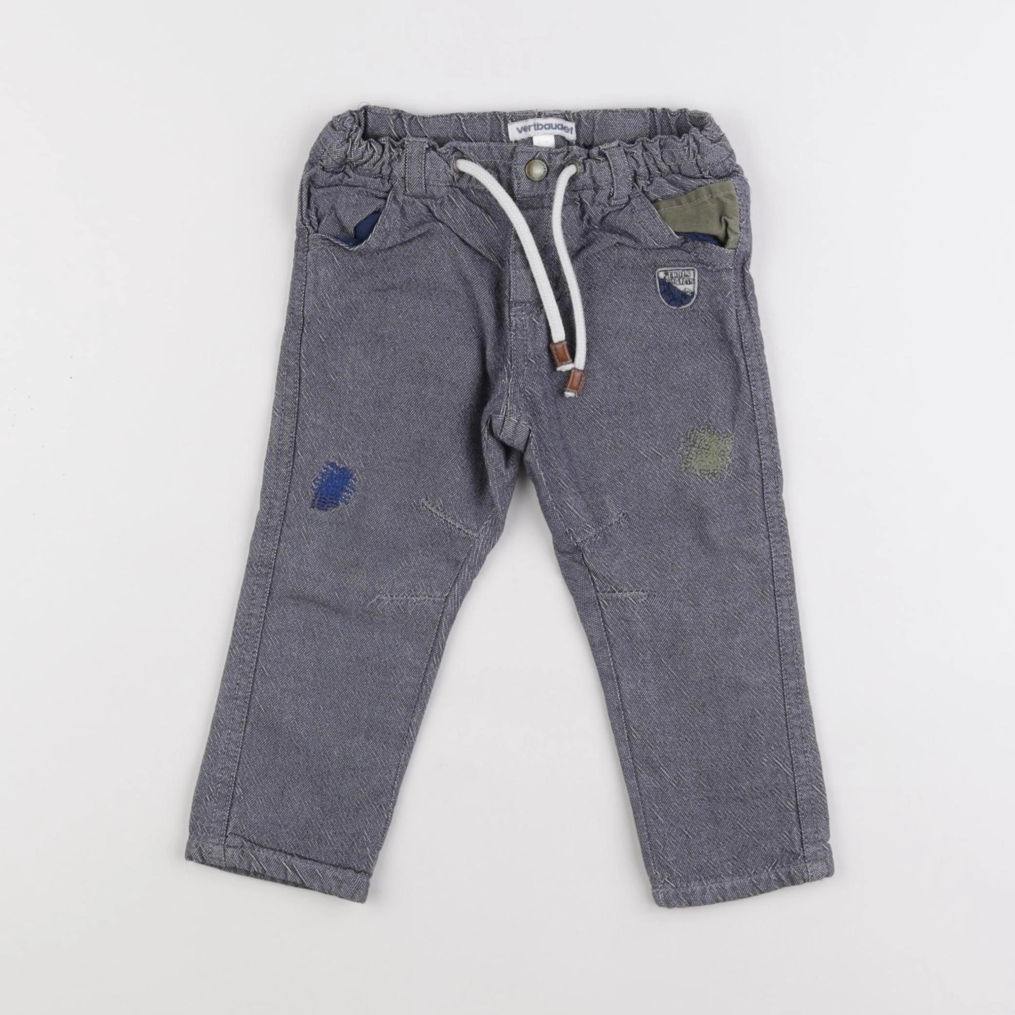 Vertbaudet - pantalon gris - 18 mois
