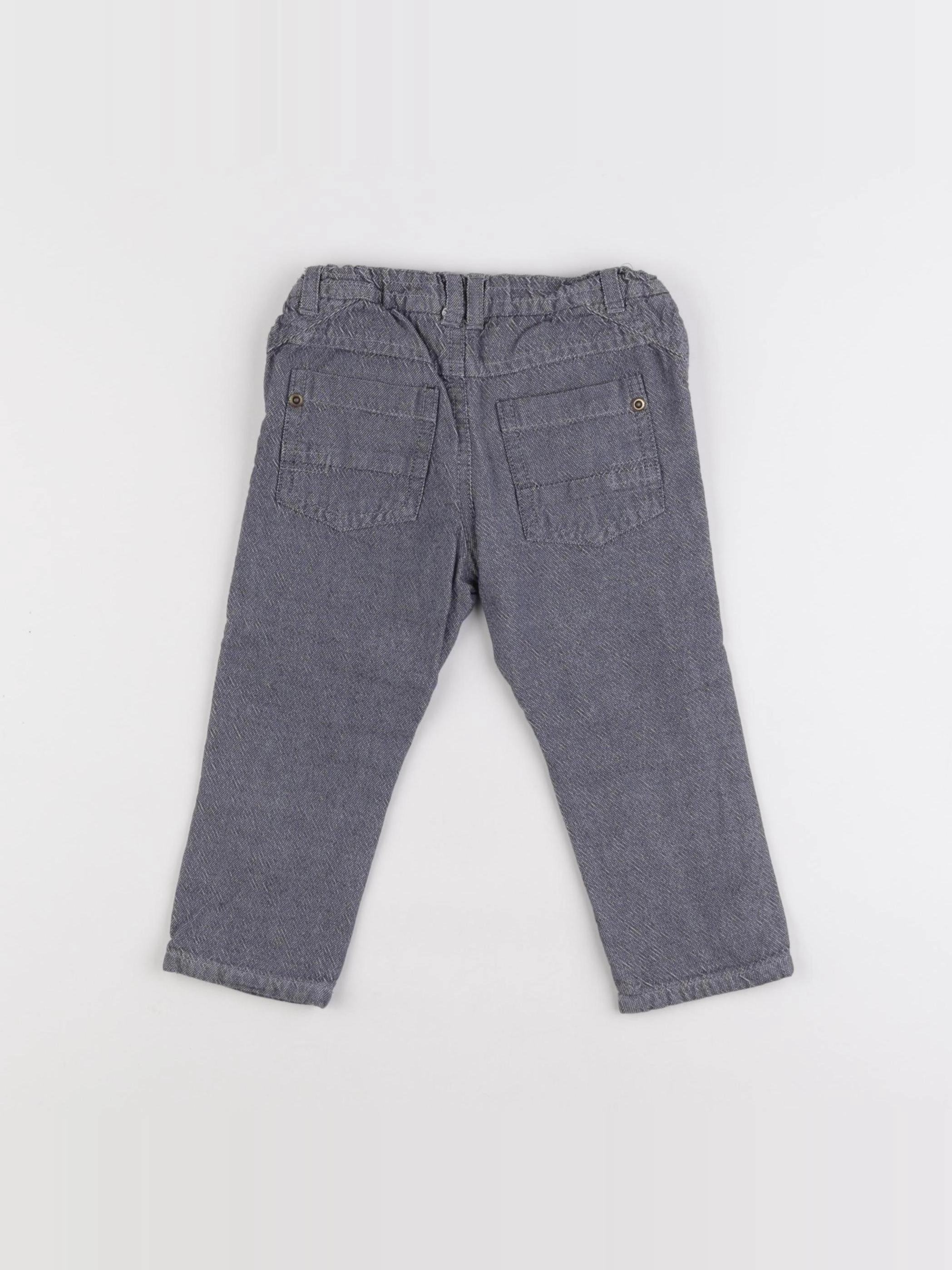Vertbaudet - pantalon gris - 18 mois