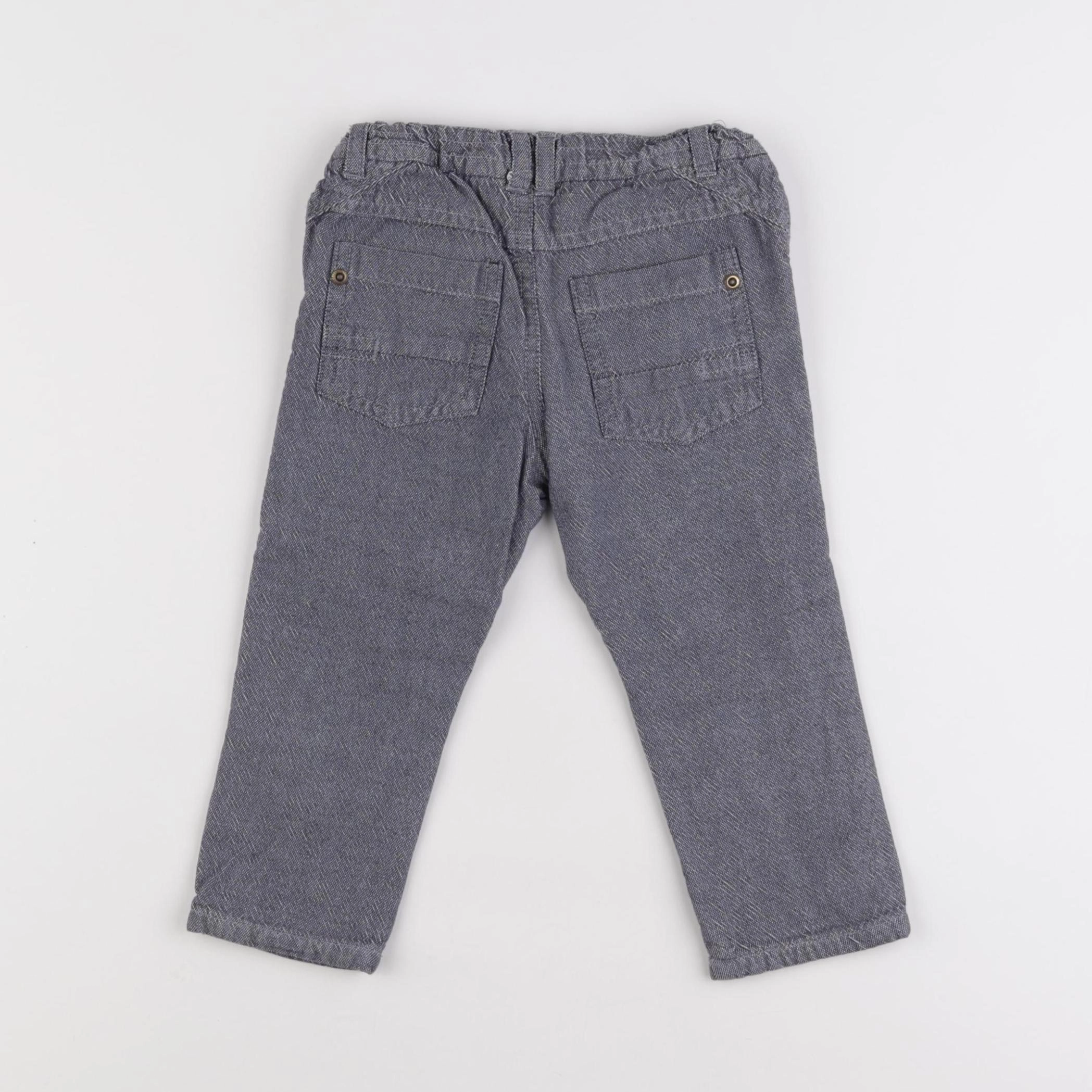 Vertbaudet - pantalon gris - 18 mois