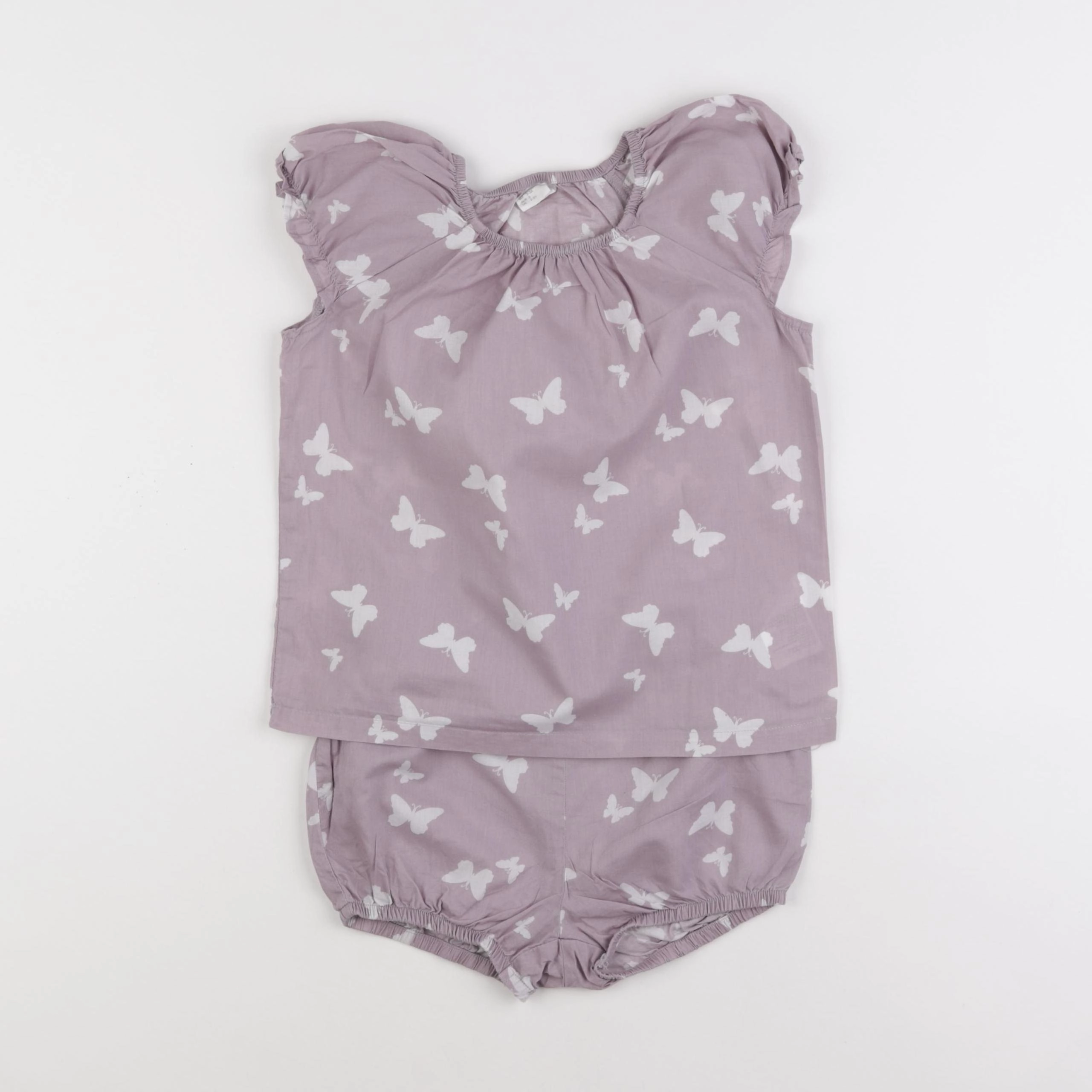 H&M - ensemble violet - 2/3 ans