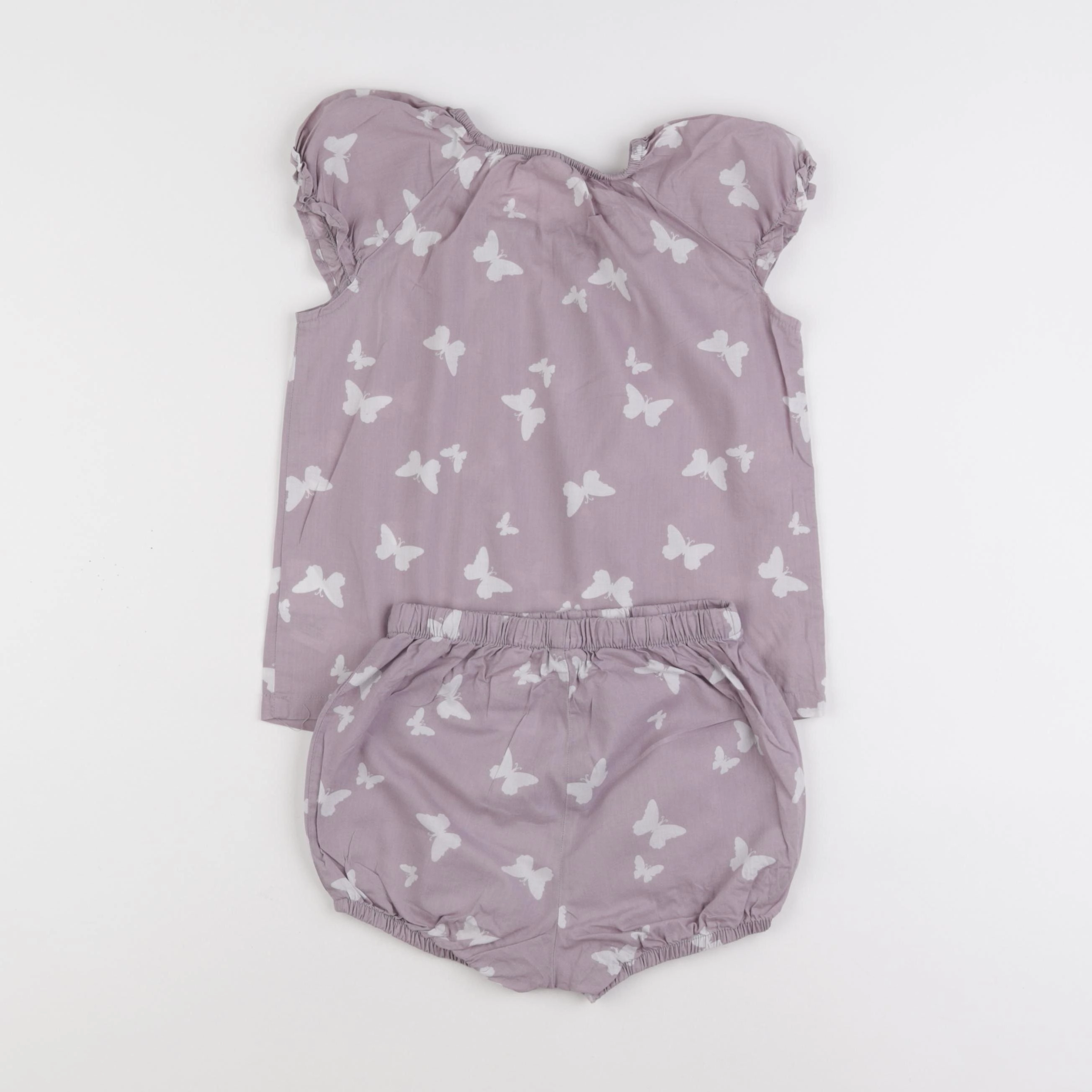 H&M - ensemble violet - 2/3 ans