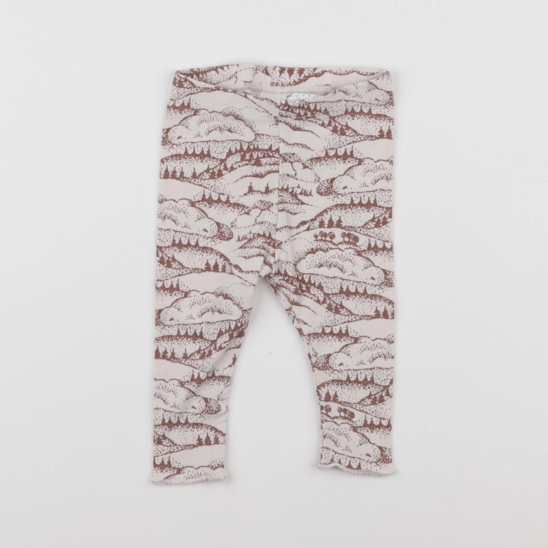 H&M - legging beige, marron - 3/6 mois