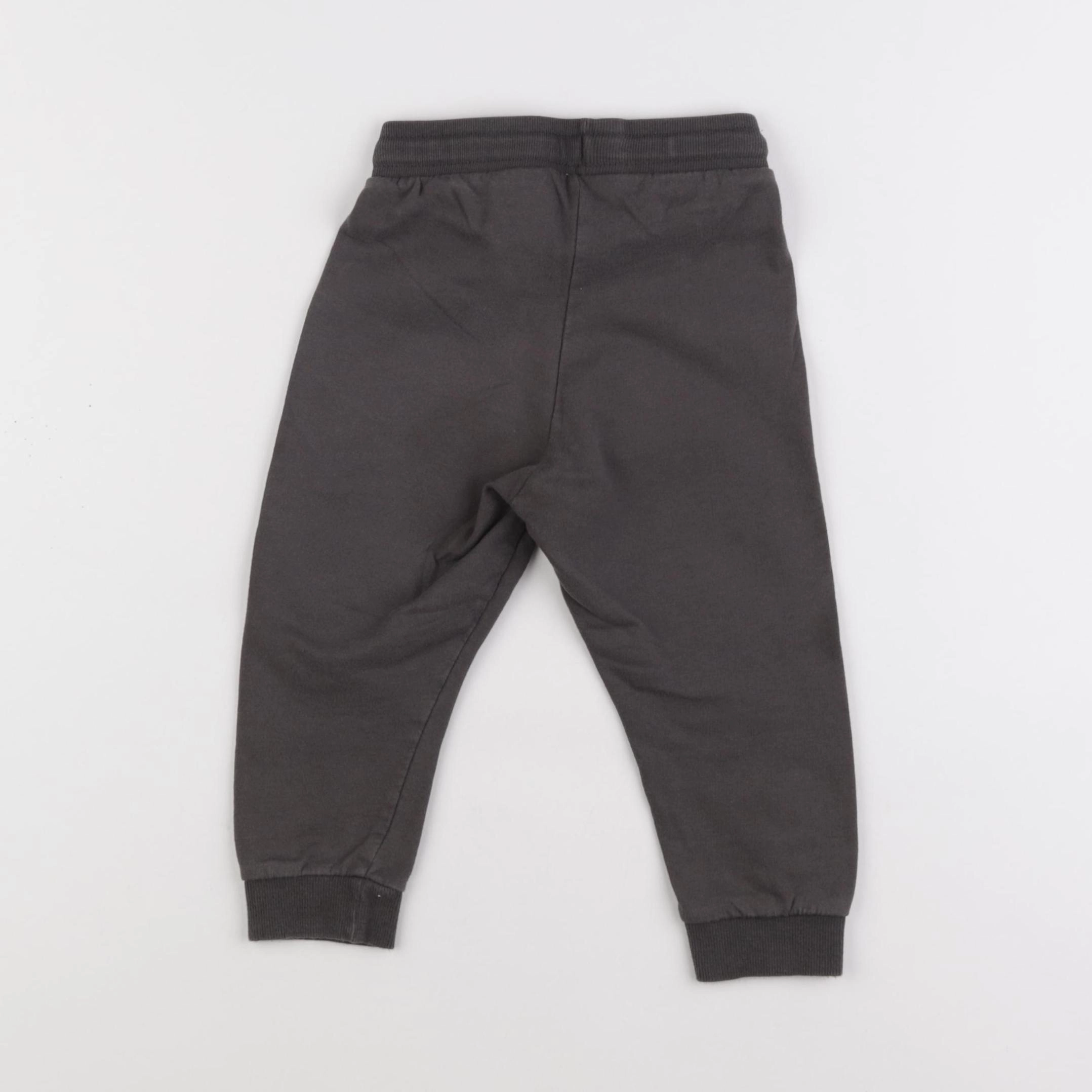 H&M - jogging gris - 18 mois