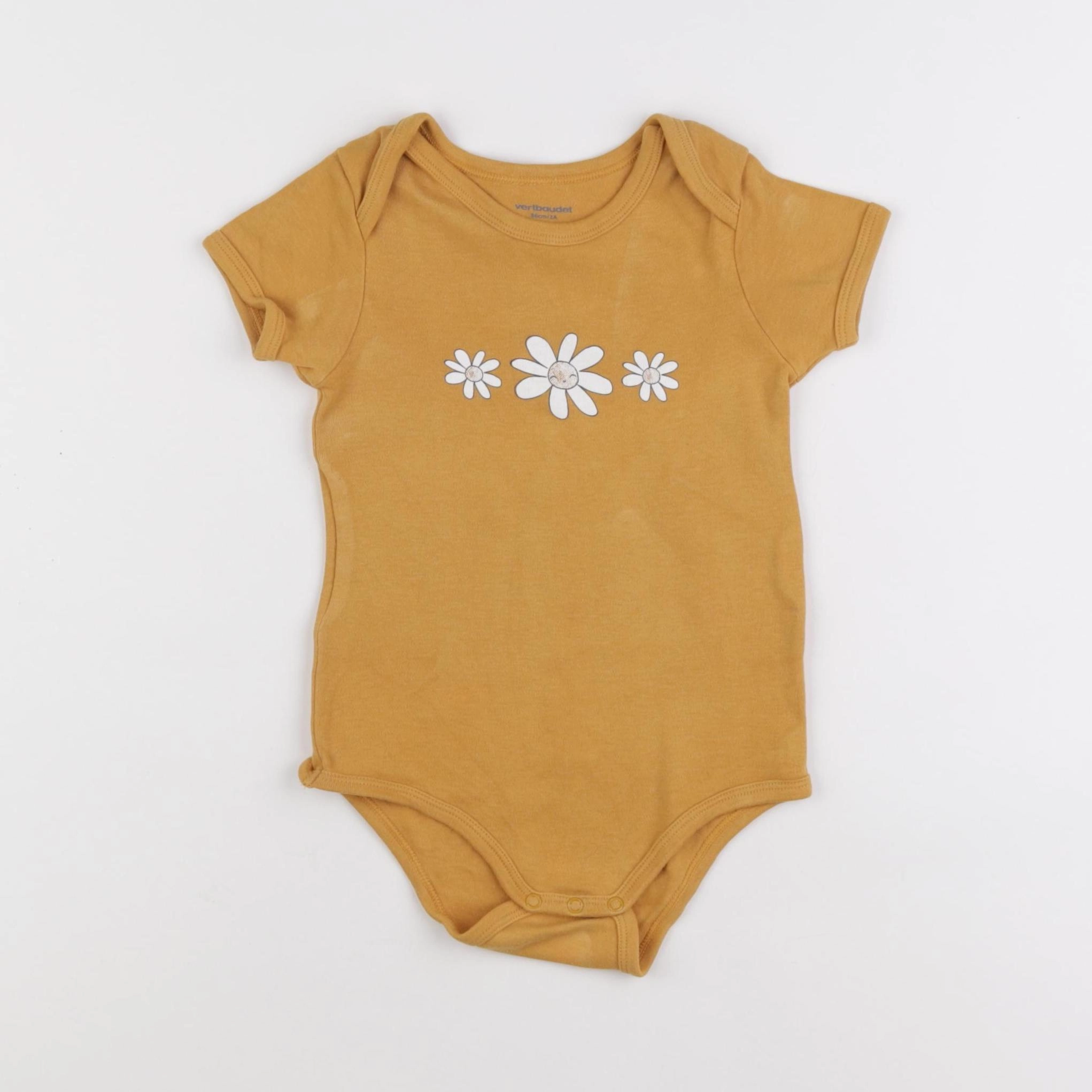 Vertbaudet - body jaune - 2 ans