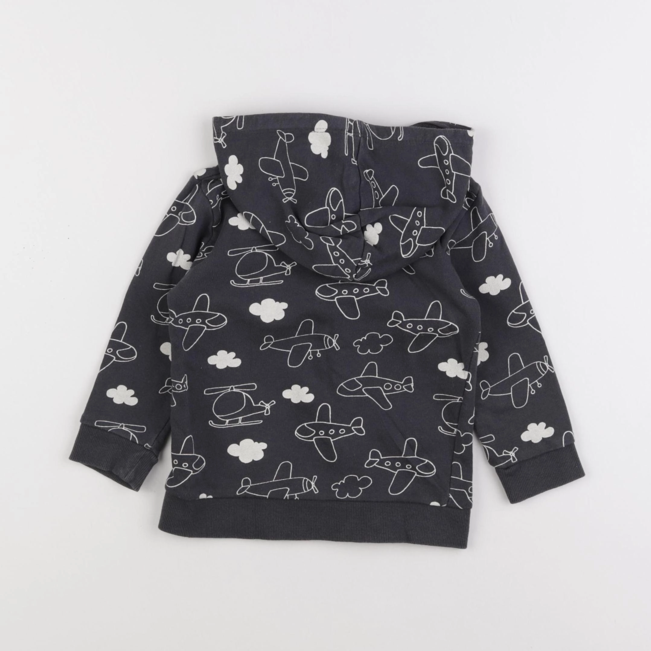H&M - sweat gris - 12/18 mois